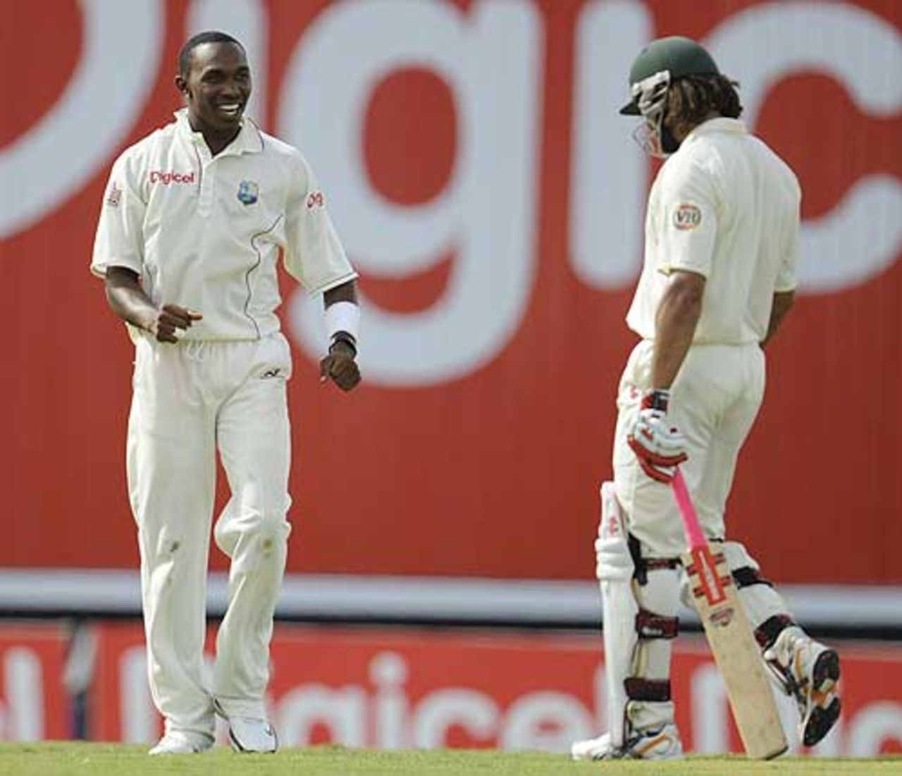 Dwayne Bravo finally had his man , West Indies v Australia, 3rd Test, Barbados, 1st day, June 12, 2008