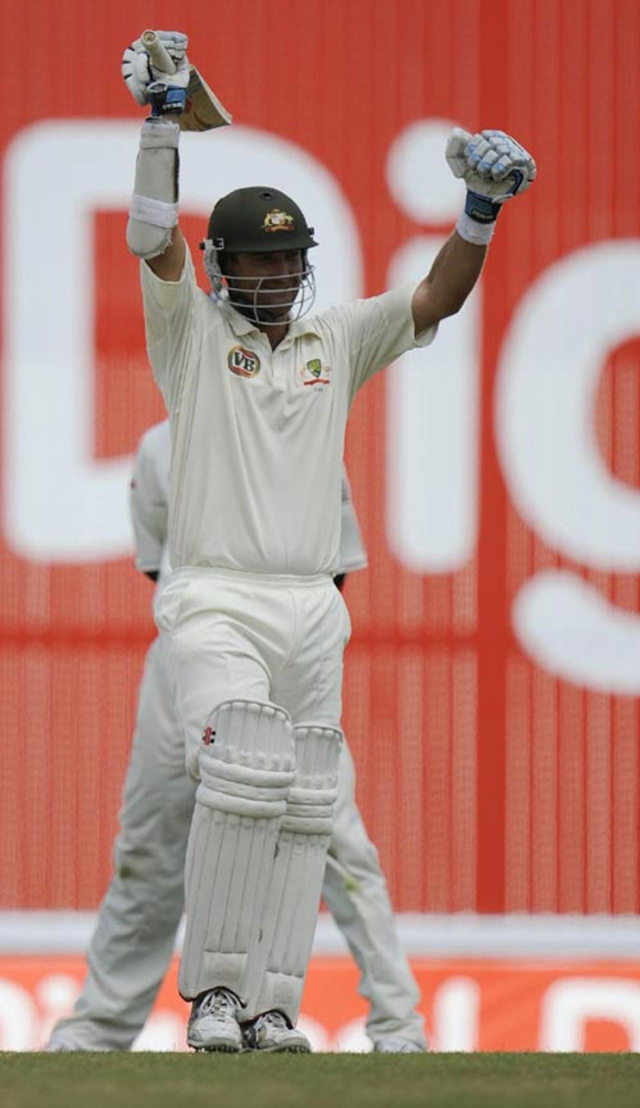 Phil Jaques celebrates his hundred, West Indies v Australia, 3rd Test, Barbados, 3rd day, June 14, 2008