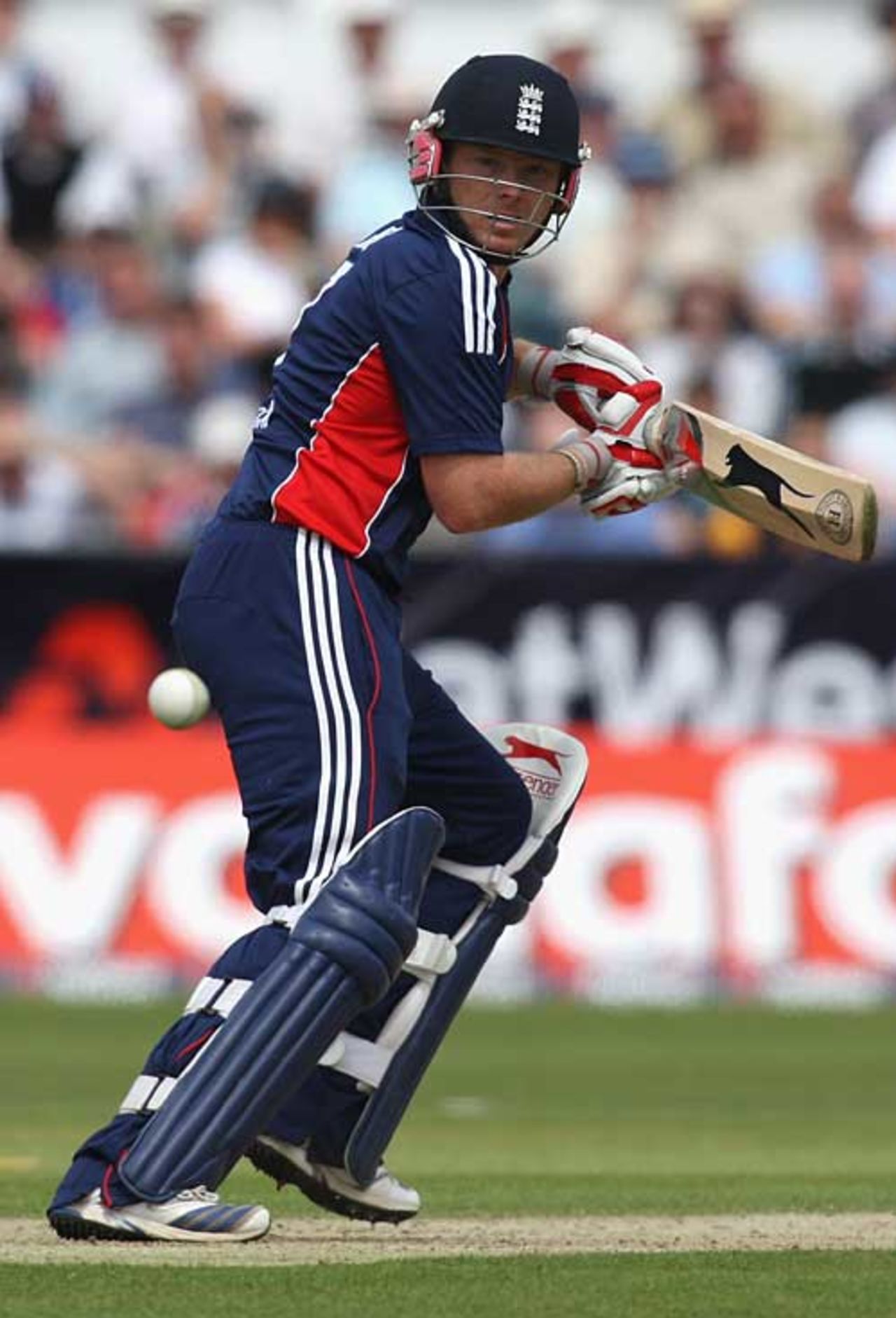 Ian Bell guides the ball down to third during his 46, England v New Zealand, 1st ODI, Chester-le-Street, June 15, 2008