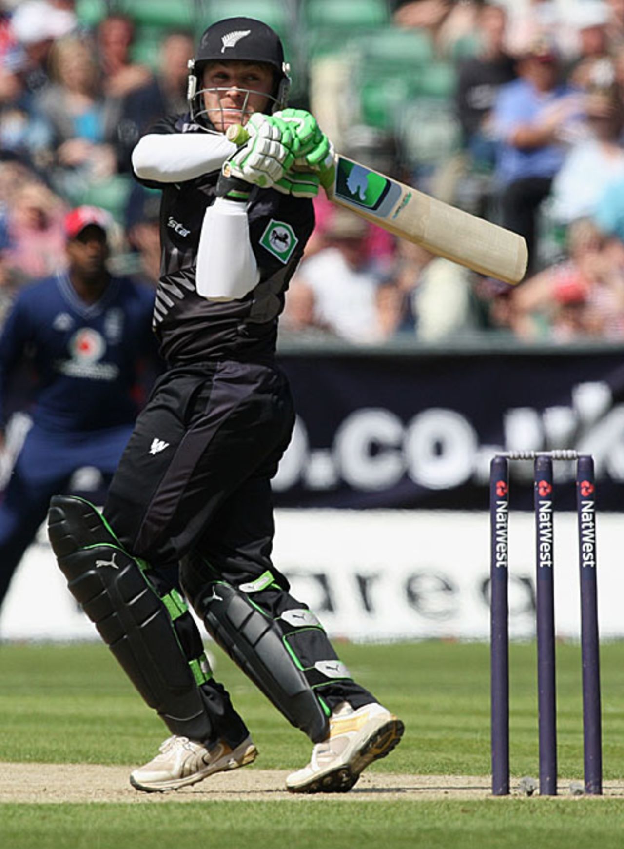 Brendon McCullum top-edges a pull over the wicketkeeper, England v New Zealand, 1st ODI, Chester-le-Street, June 15, 2008
