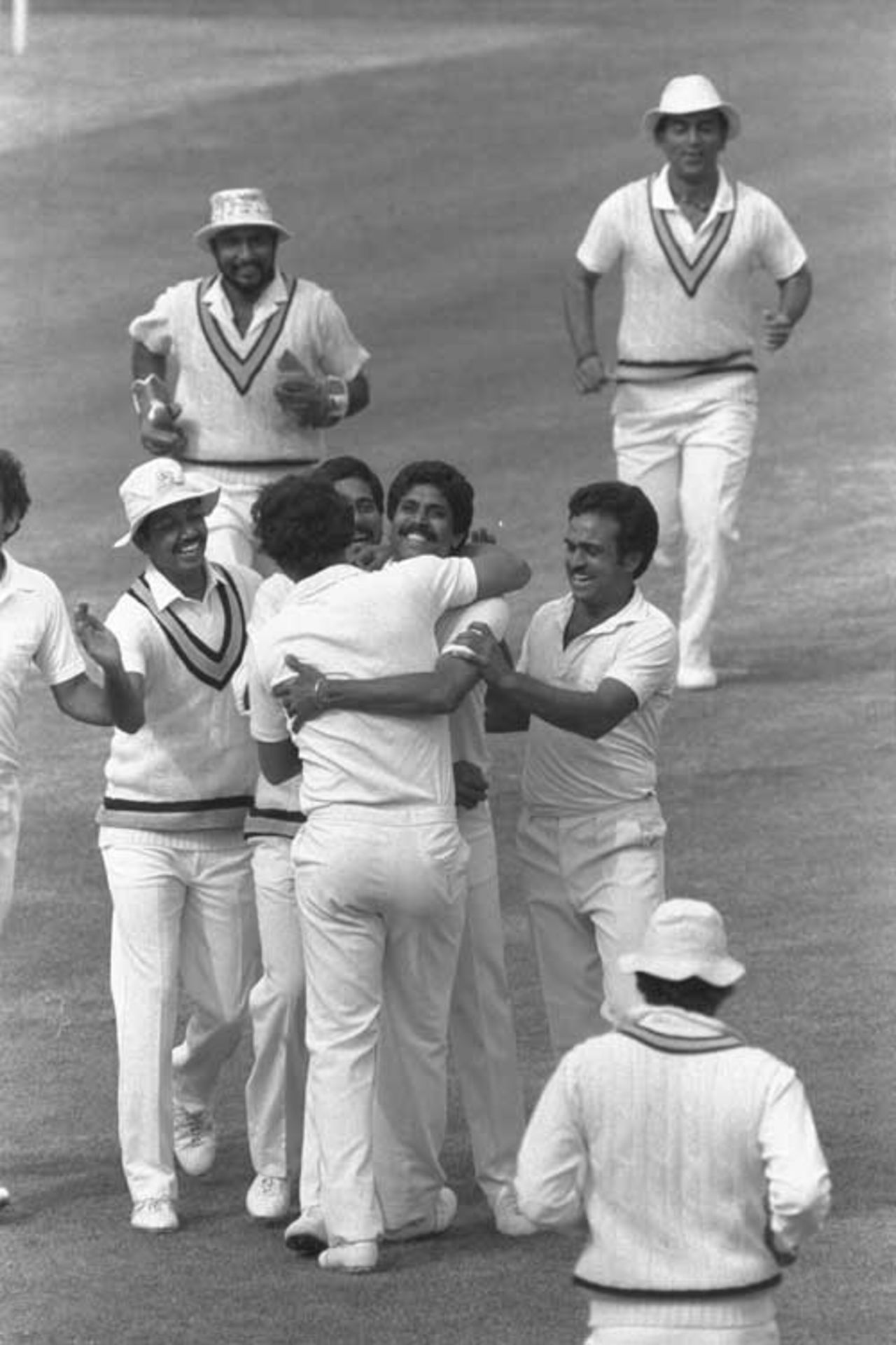 India celebrate winning the 1983 Cricket World Cup by beating West Indies in the final at Lord's