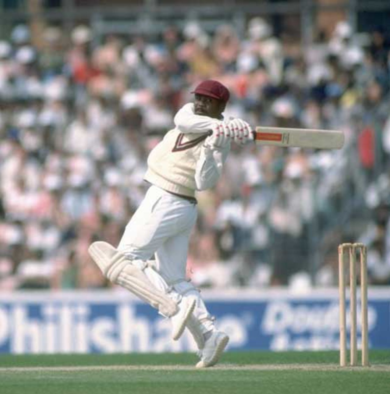 Gordon Greenidge of West Indies batting during the World Cup semi-final at The Oval In London