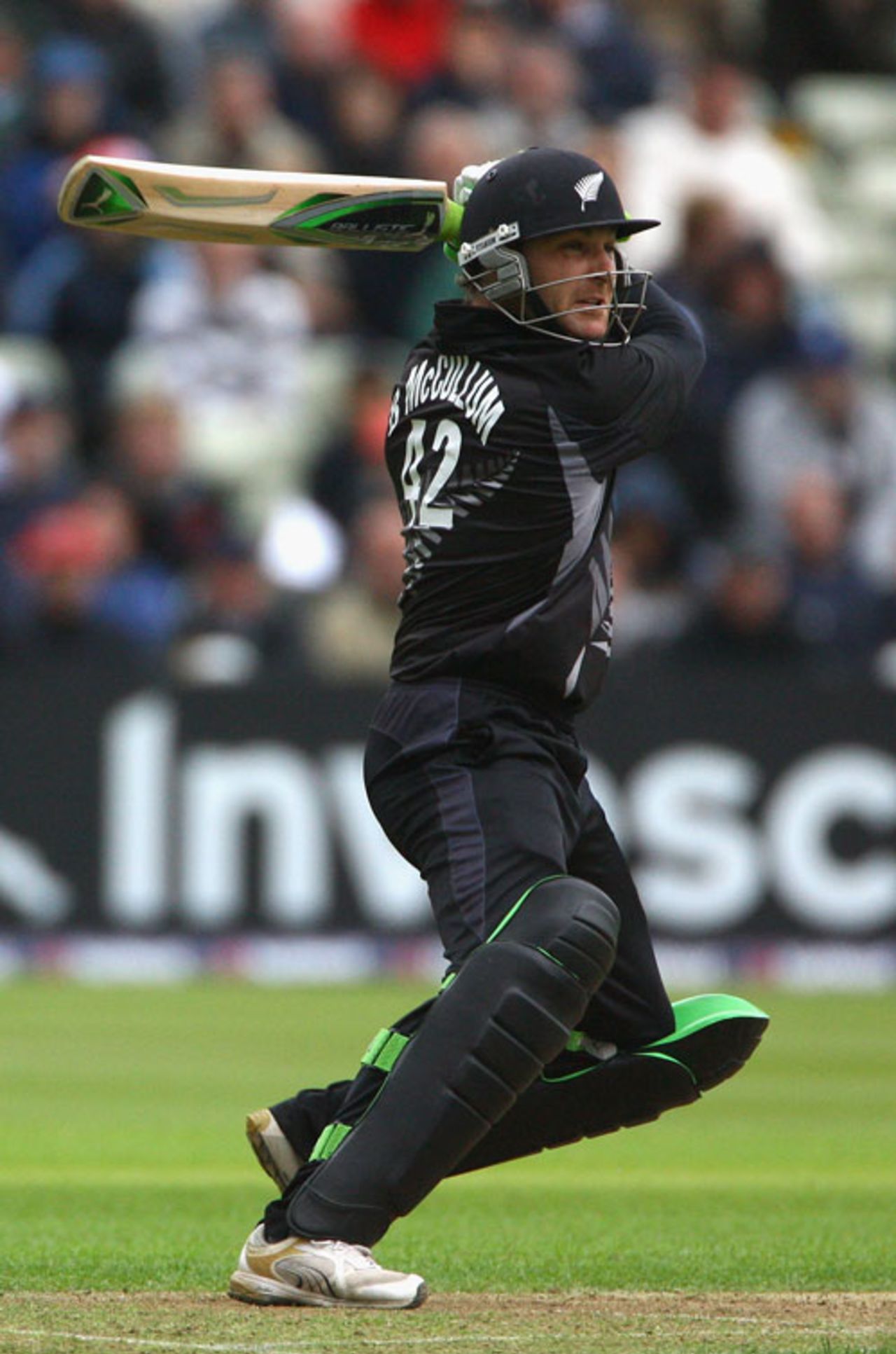 Brendon McCullum cuts one away square, England v New Zealand, 2nd ODI, Edgbaston, June 18, 2008