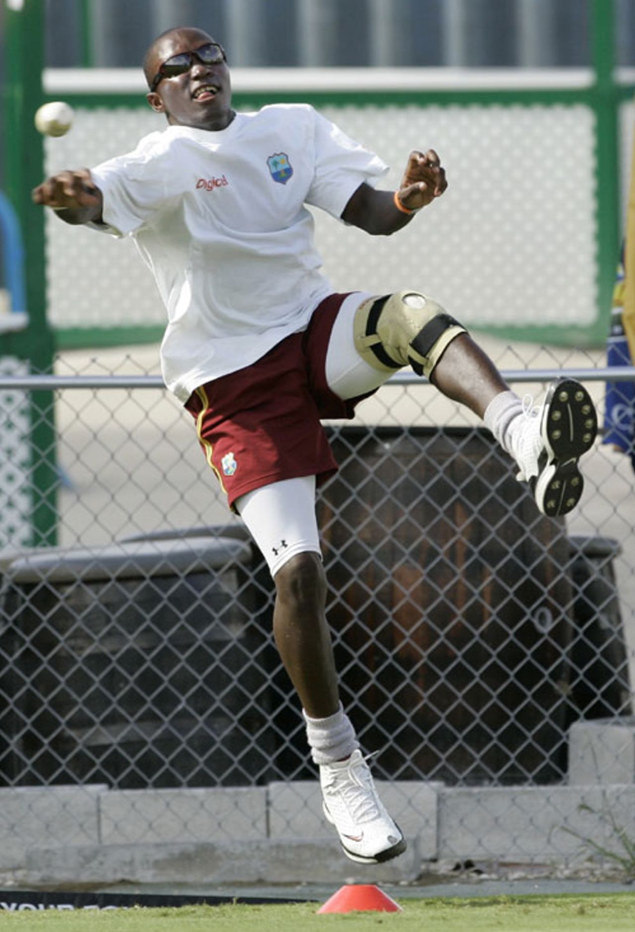 Fidel Edwards fires in an athletic return, Bridgetown, June 19, 2008