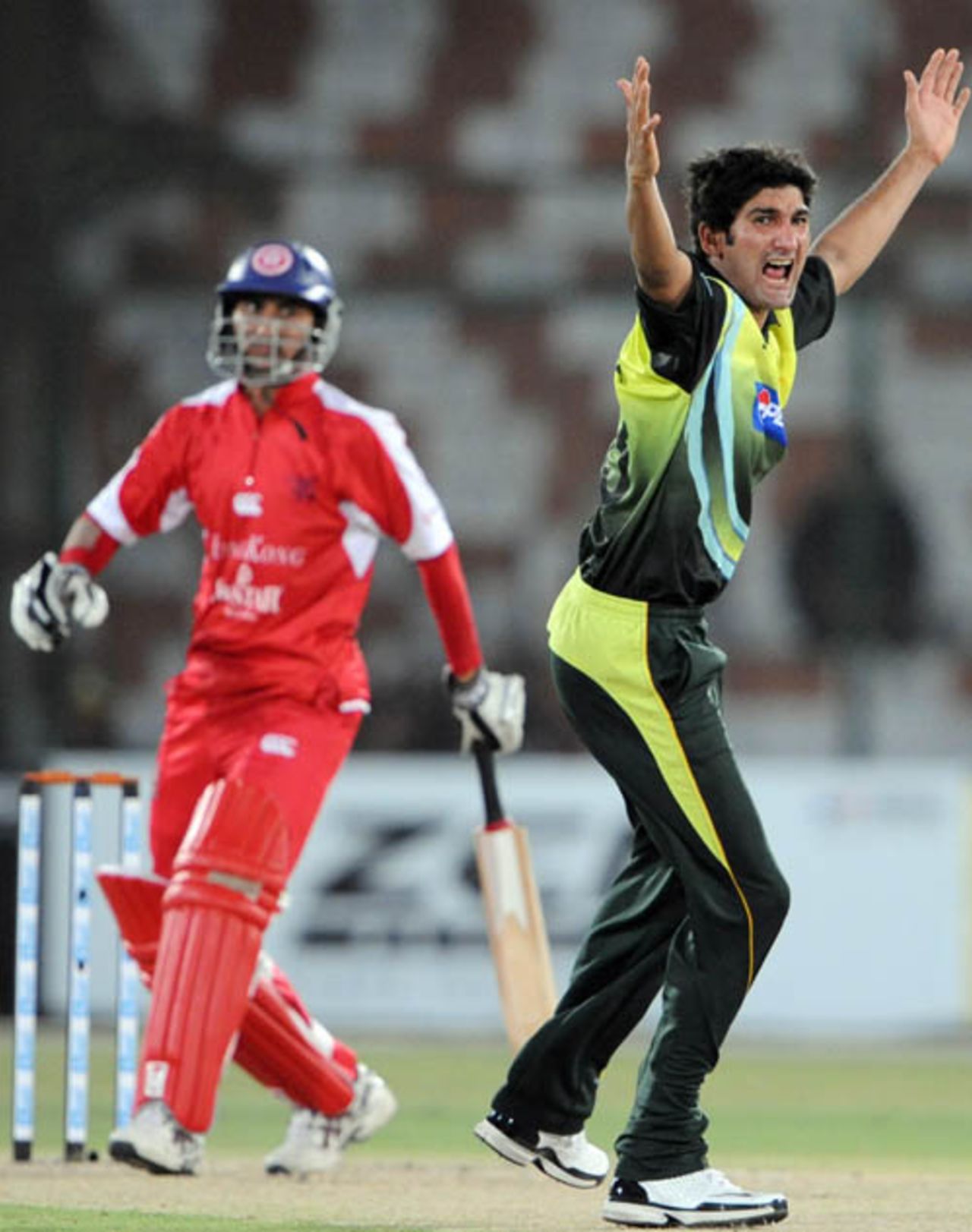 Sohail Tanvir appeals unsuccessfully for a leg-before, Pakistan v Hong Kong, Group B, Asia Cup, Karachi, June 24, 2008
