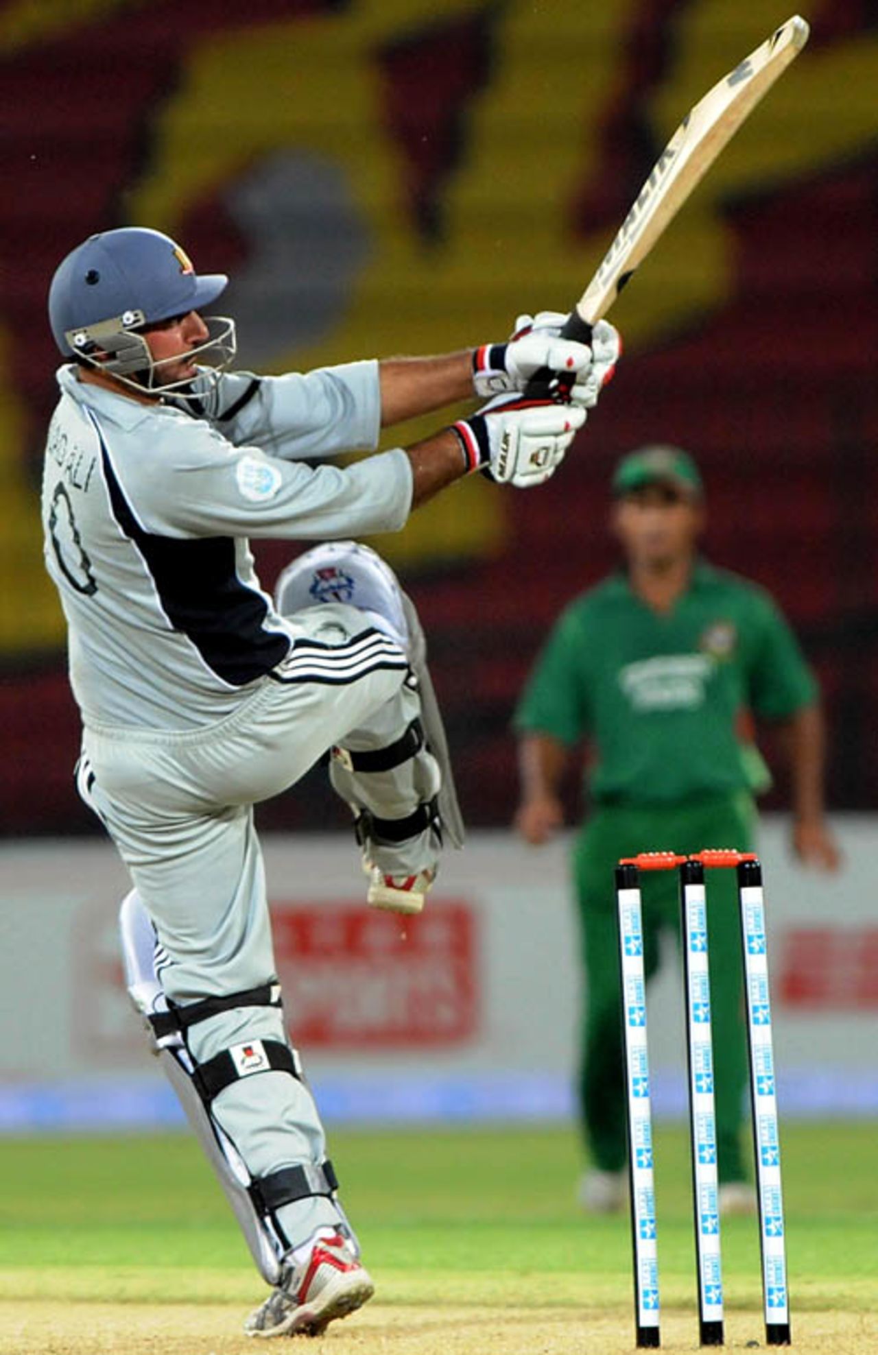 Amjad Ali steers one to the leg side, Bangladesh v UAE, Group A, Asia Cup, Lahore, June 24, 2008