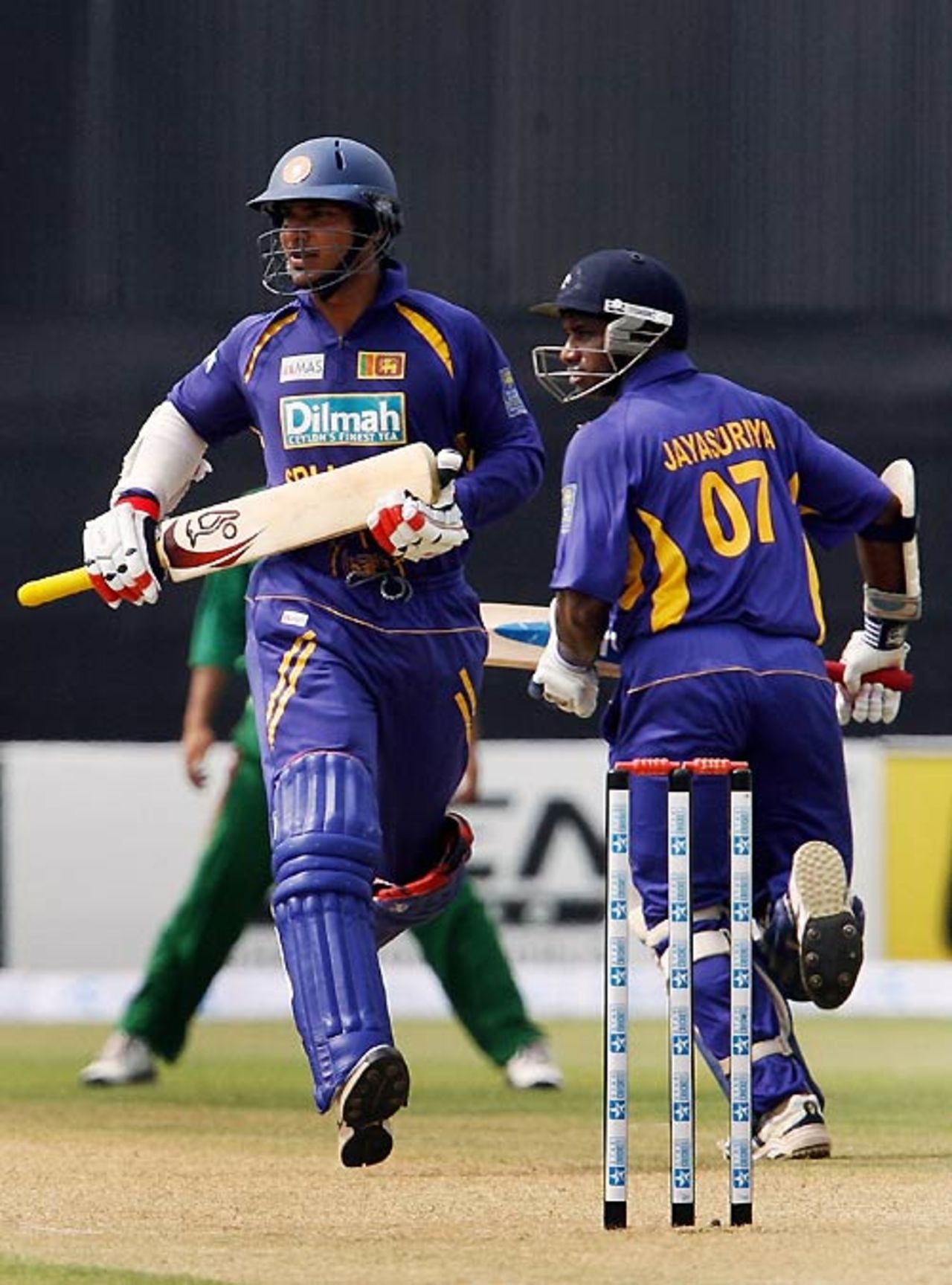 Sanath Jayasuriya and Kumar Sangakkara pile it on with a stand of 116, Bangladesh v Sri Lanka, Group A, Asia Cup, Lahore, June 25, 2008