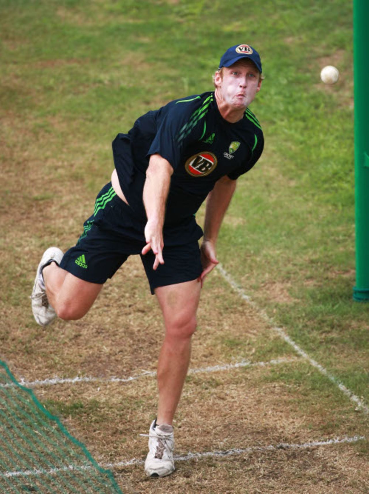 Cameron White practises his legspin, Grenada, June 26, 2008