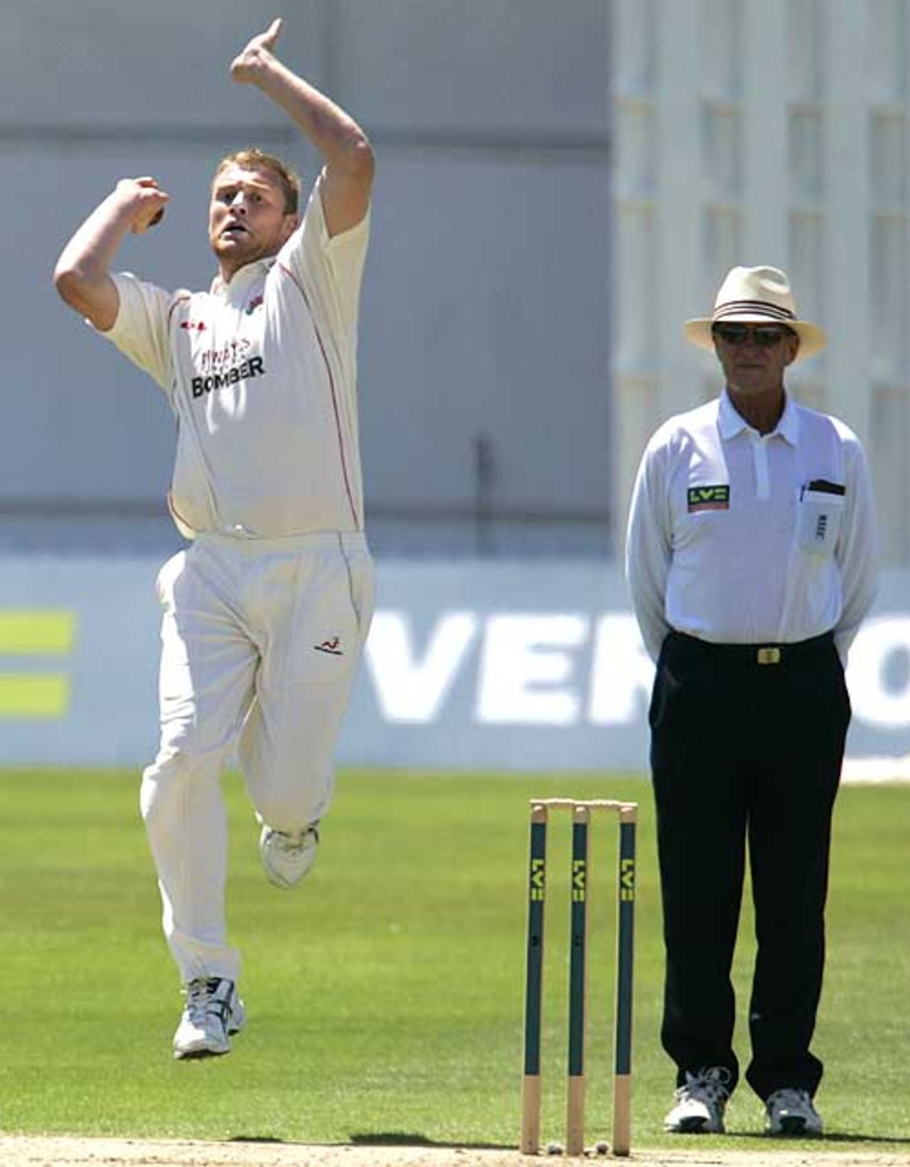 Andrew Flintoff in action against Sussex, Sussex v Lancashire, County Championship, Hove, 1st day, June 29, 2008