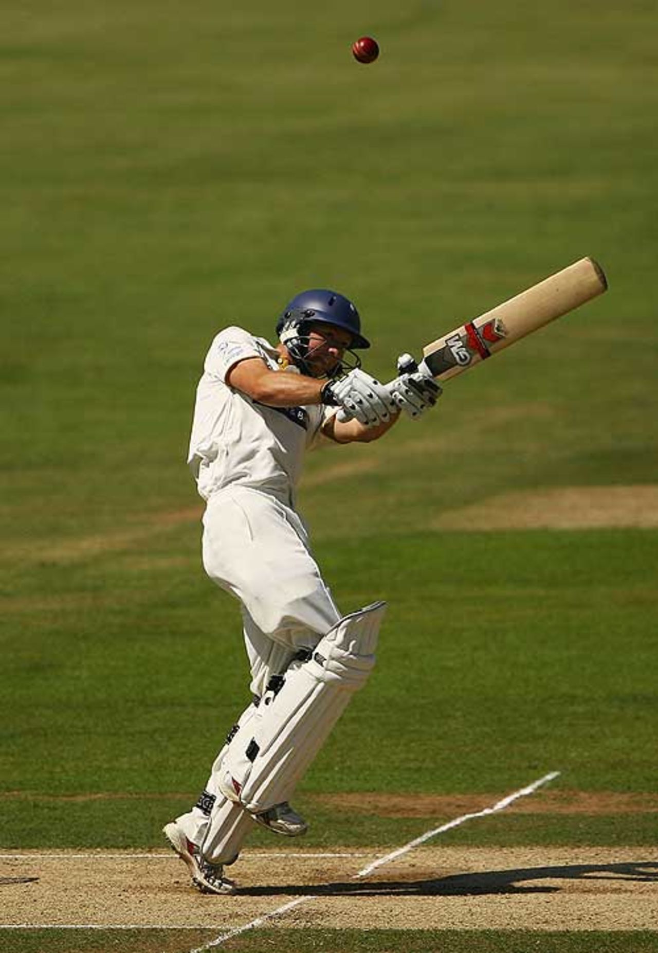 Adam Lyth goes onto the offensive, Yorkshire v Durham, Leeds, July 1, 2008