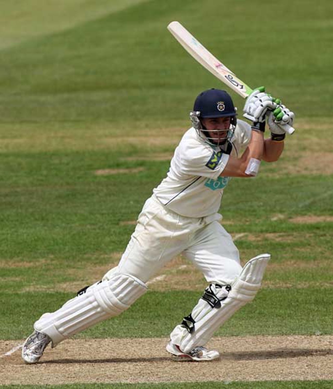 Michael Brown drives as Hampshire try to turn around their deficit, Hampshire v Nottinghamshire, The Rose Bowl, July 1, 2008