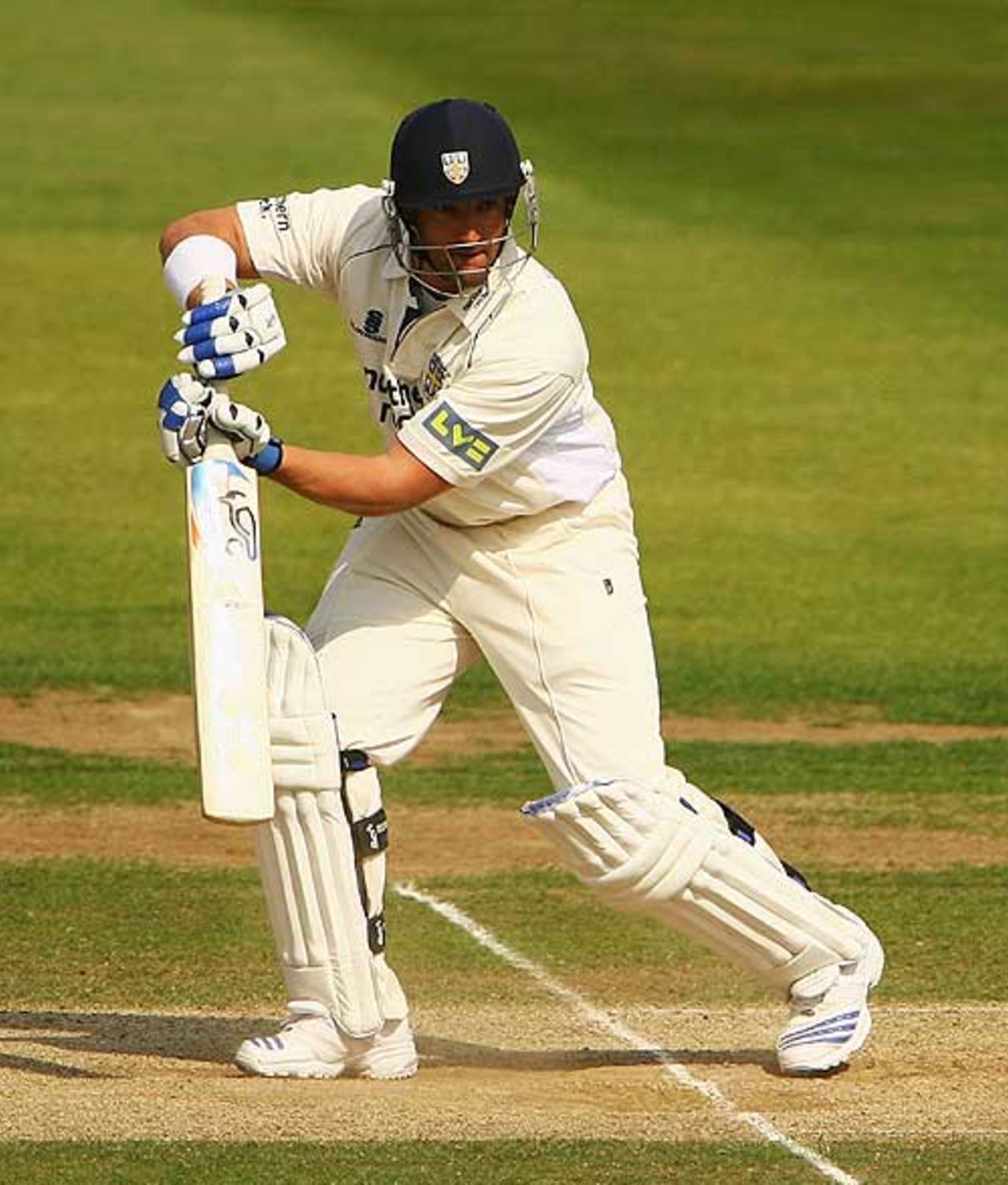 Michael Di Venuto made 65 out of a match-winning stand of 105, Yorkshire v Durham, Leeds, July 1, 2008