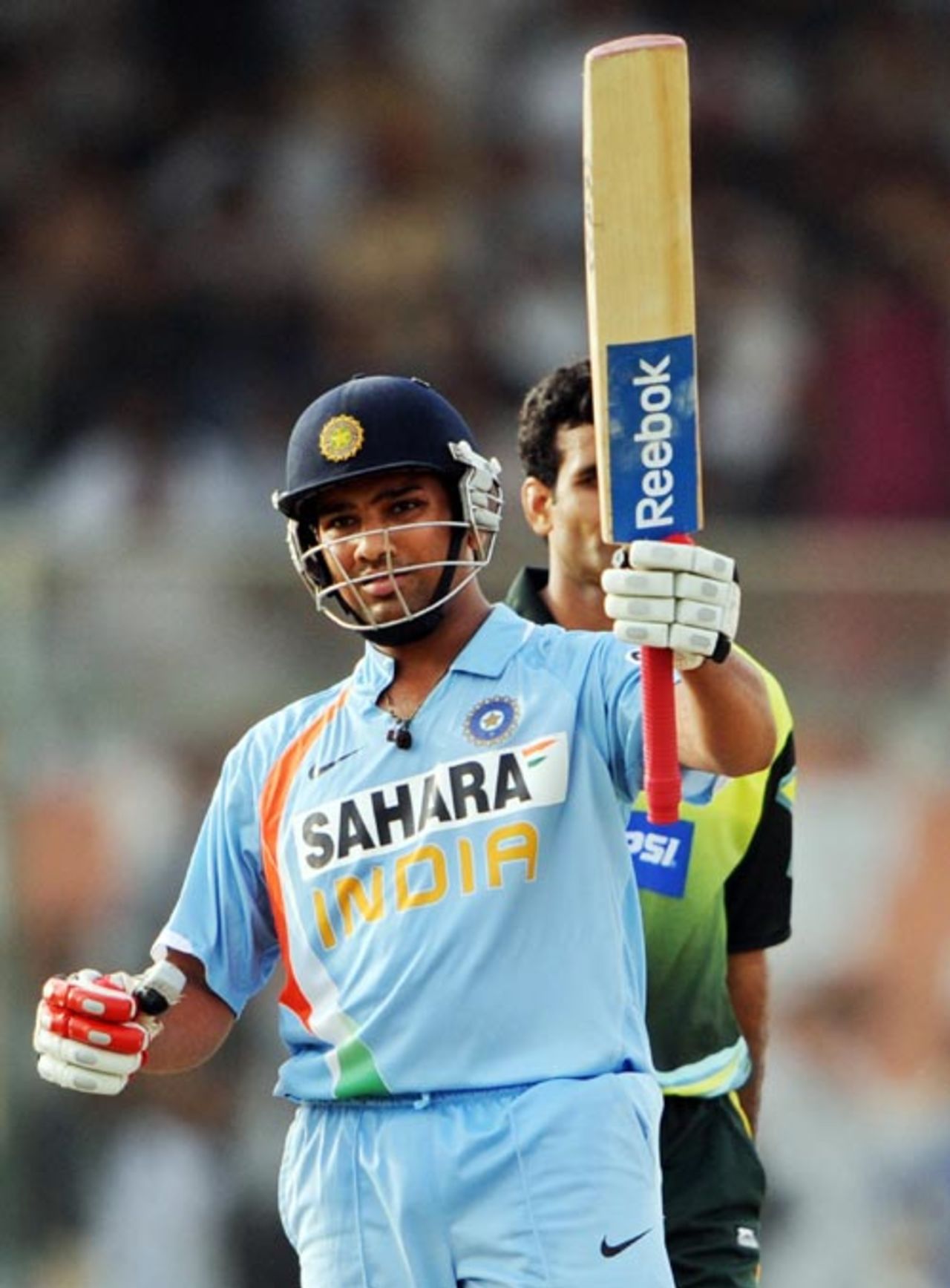 Rohit Sharma takes the applause for his half-century, Pakistan v India, Super Four, Asia Cup, Karachi, July 2, 2008