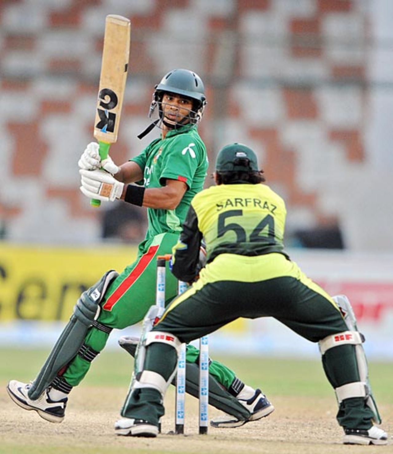 Farhad Reza was stumped by Sarfraz Ahmed, Pakistan v Bangladesh, Super Four, Asia Cup, Karachi, July 4, 2008