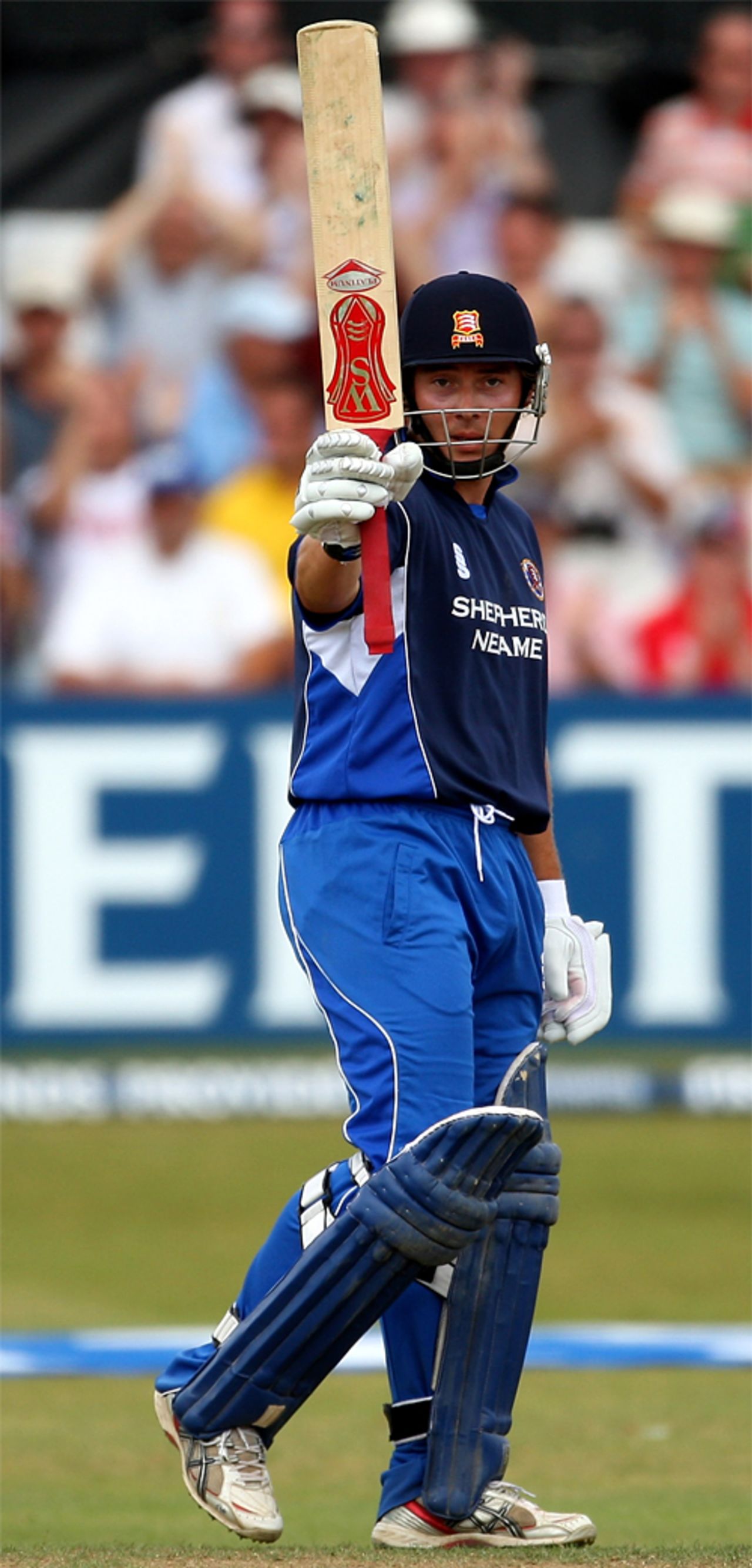 Graham Napier takes the applause for a quick fifty, Essex v Yorkshire, Friends Provident semi-final, Chelmsford, July 5, 2008
