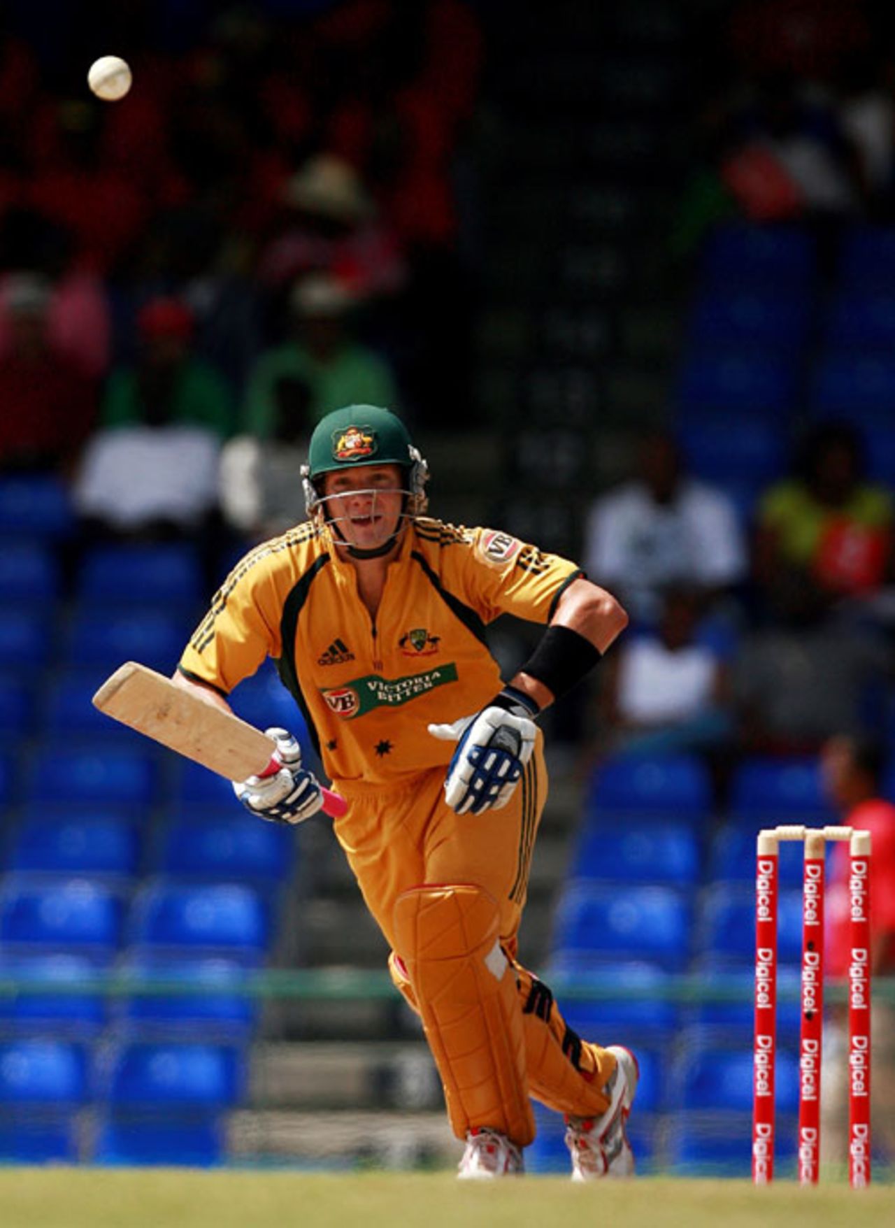 Shane Watson takes off for a run, West Indies v Australia, 5th ODI, St Kitts, July 6, 2008