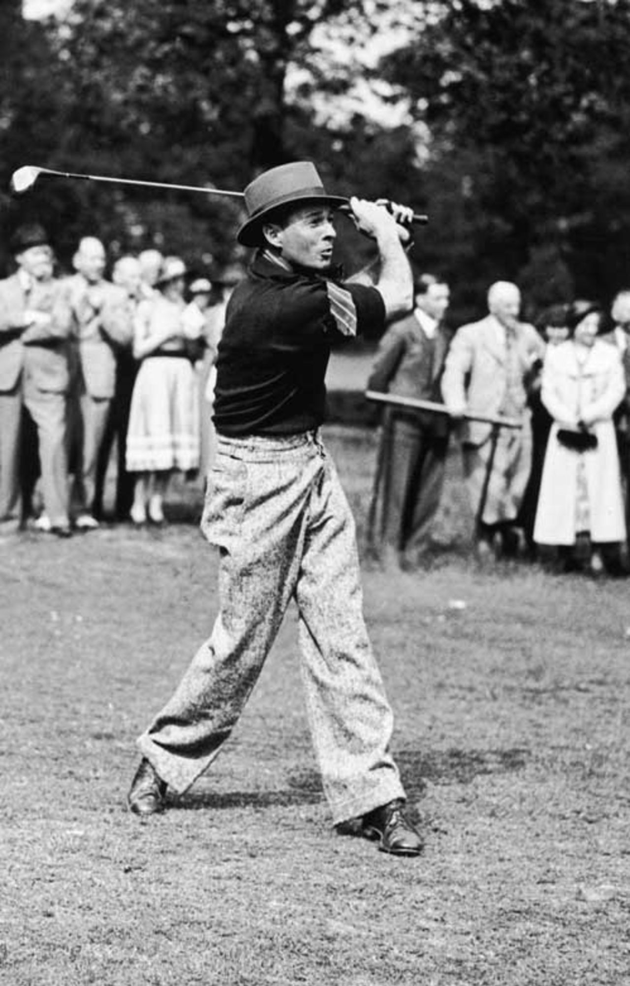 Jack Fingleton plays a round of golf at the West Kent Golf Club in Bickley