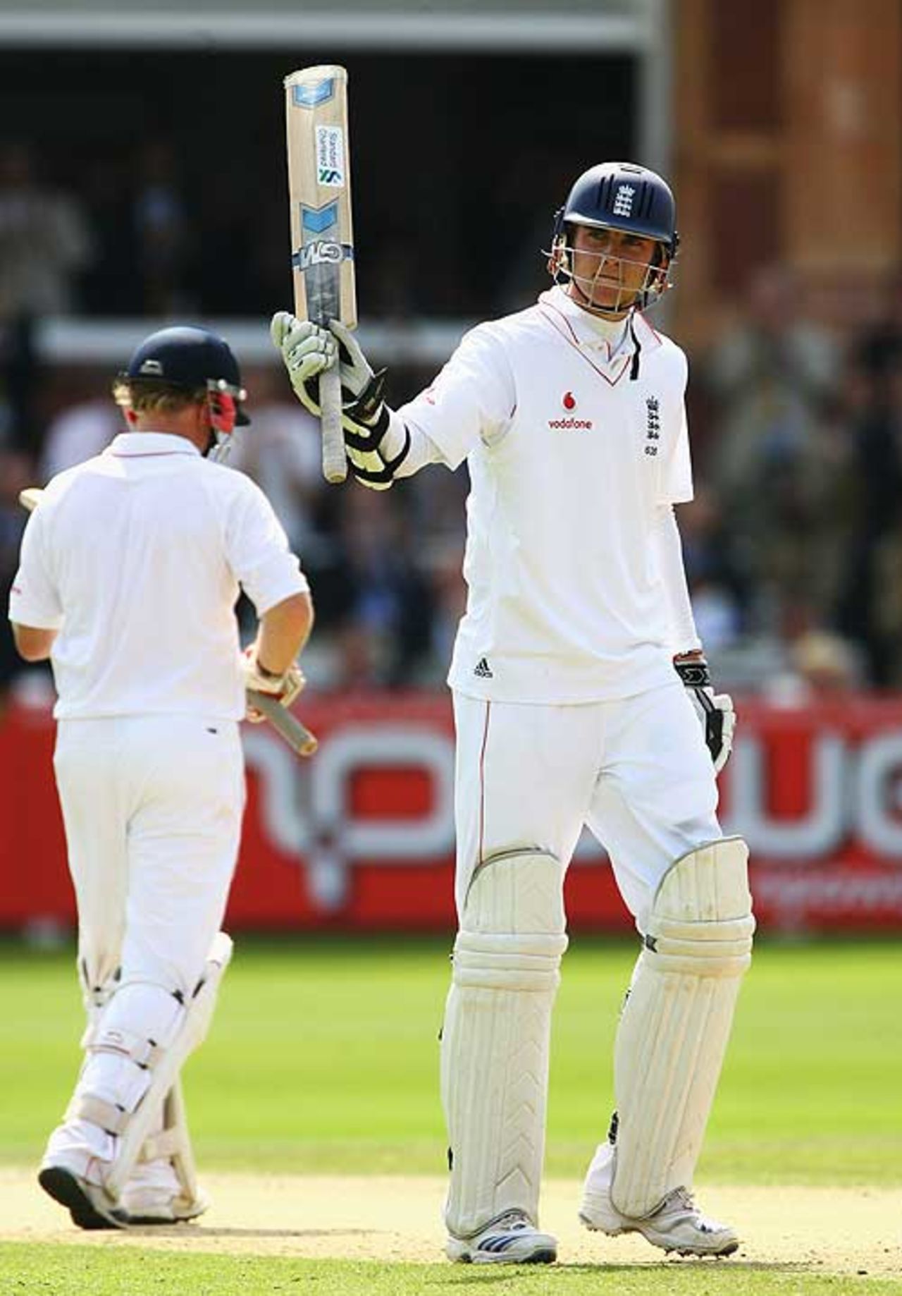Stuart Broad raised a second consecutive Test half-century, 1st Test, Lord's, 2nd day, July 11, 2008