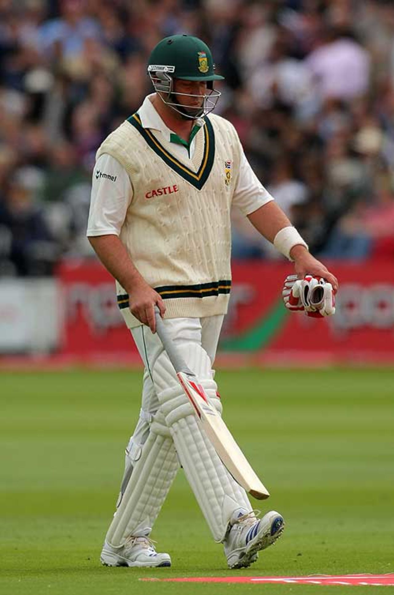Jacques Kallis finally managed runs at Lord's, but only seven, England v South Africa, 1st Test, Lord's, 3rd day, July 12, 2008