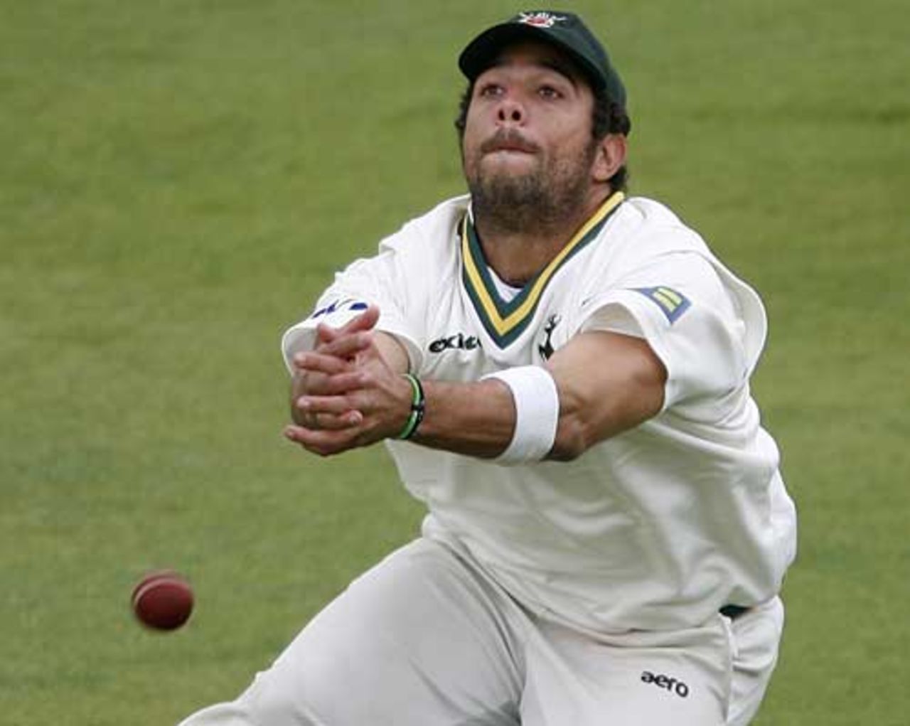 Andre Adams drops Mark Ramprakash on 23, Nottinghamshire v Surrey, County Championship, Trent Bridge, July 12, 2008