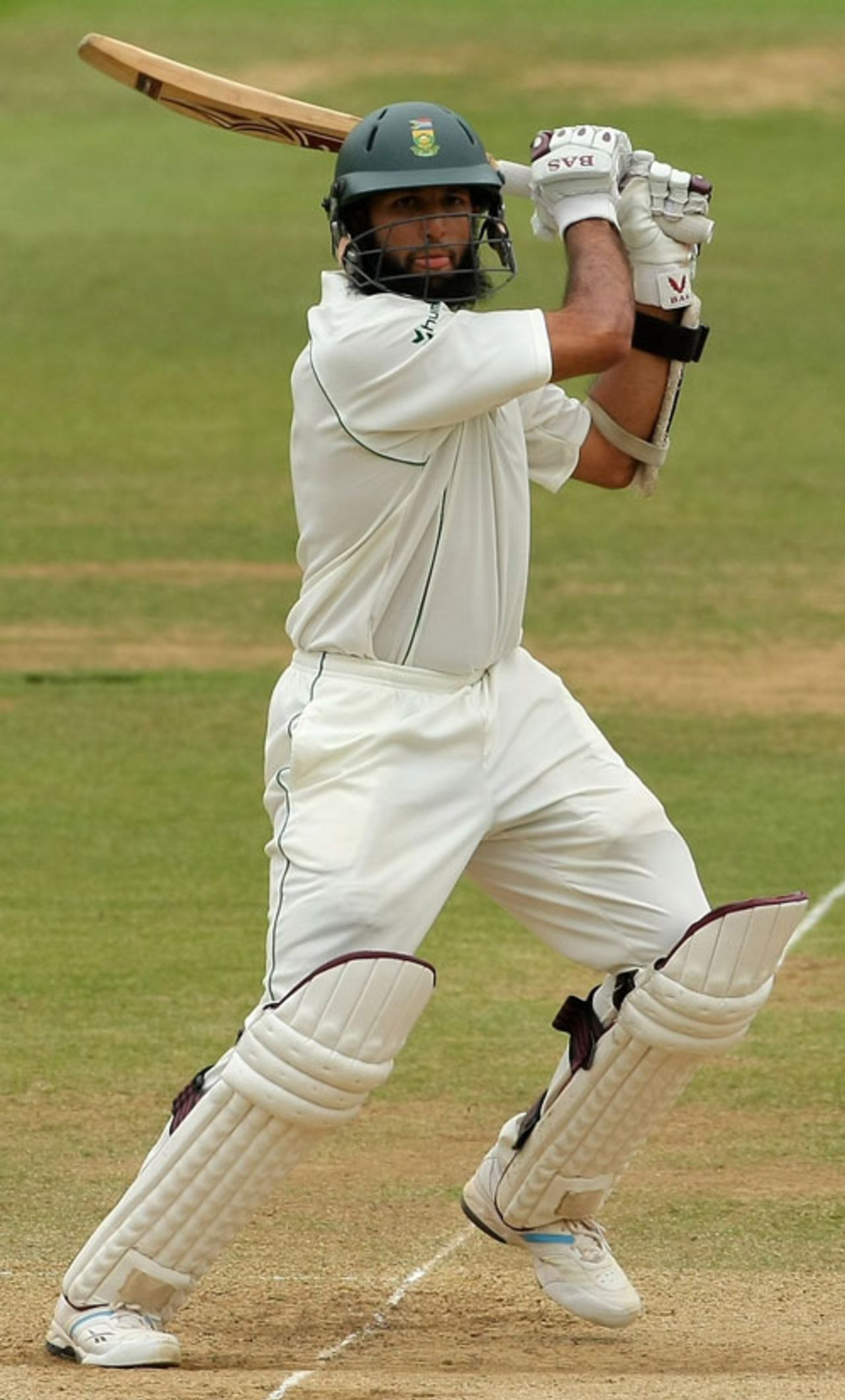 Hashim Amla cuts during his hundred, England v South Africa, 1st Test, Lord's, 5th day, July 14, 2008