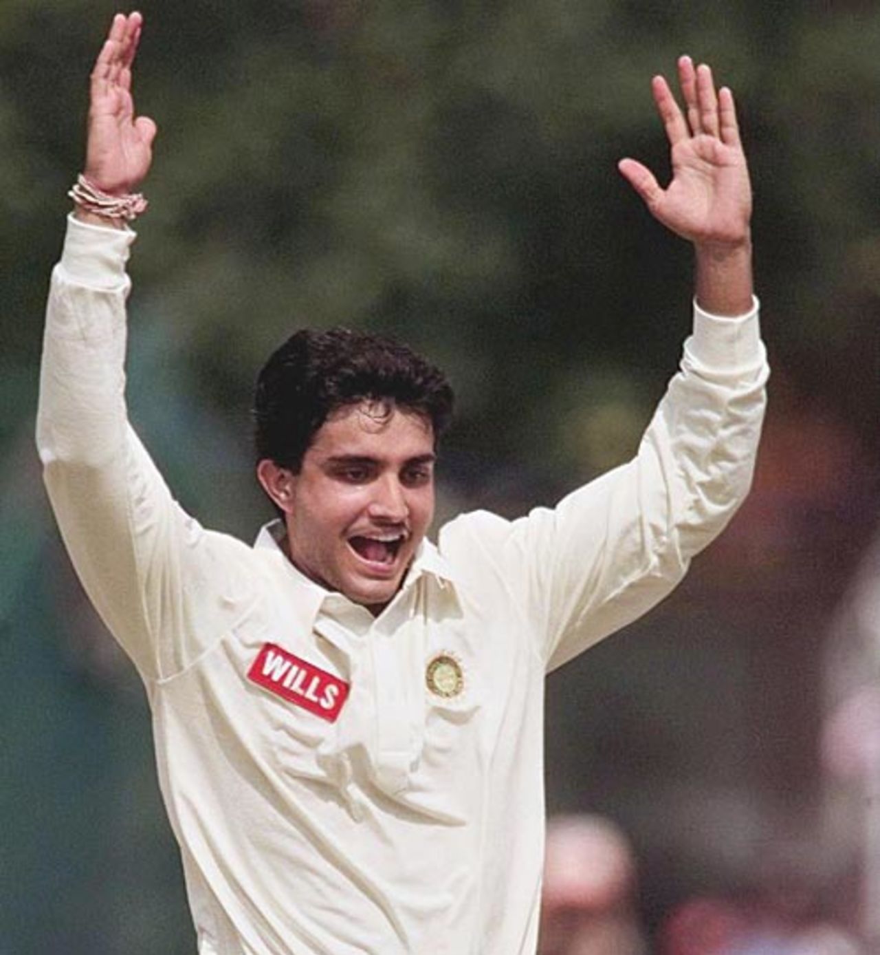 Sourav Ganguly during the series against Pakistan in Toronto, September 1997