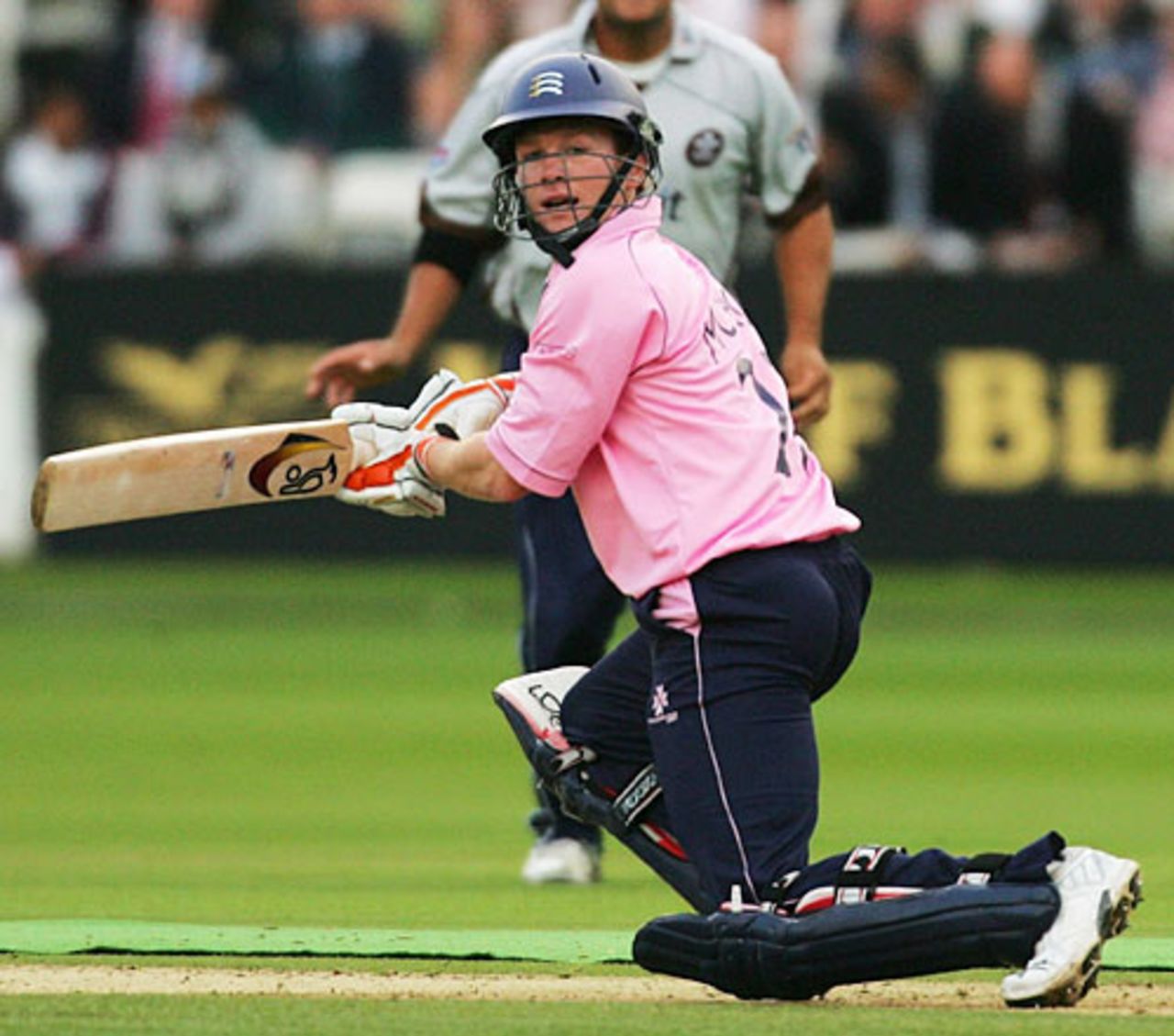 Eoin Morgan reverse sweeps against Surrey, Surrey v Middlesex, Twenty20 Cup, Lord's, July 3, 2008