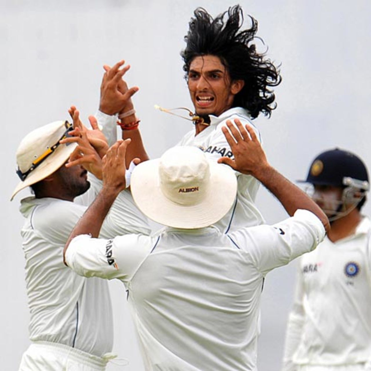 Ishant Sharma celebrates Michael Vandort's wicket, Sri Lanka v India, 1st Test, SSC, Colombo, 1st day, July 23, 2008