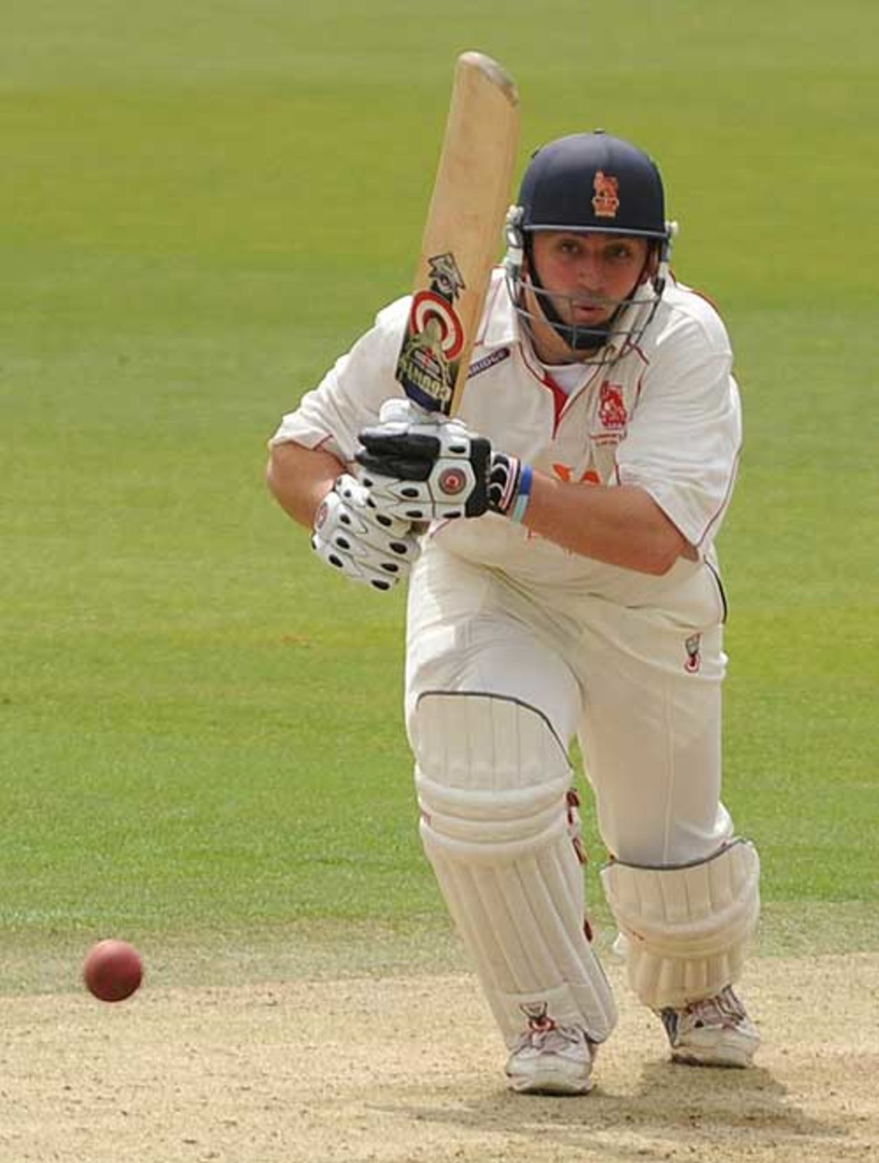 James Fulton drives during his 115 for the Army, The Army v The Royal Navy, Lord's, July 29, 2008