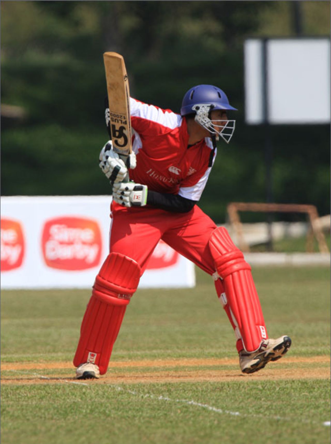 Zain Abbas's 80 against Singapore won him the Man of the Match award. ACCTrophy 30.07.2008<br>
Photo courtesy Peter Lim / Asian Cricket Council 