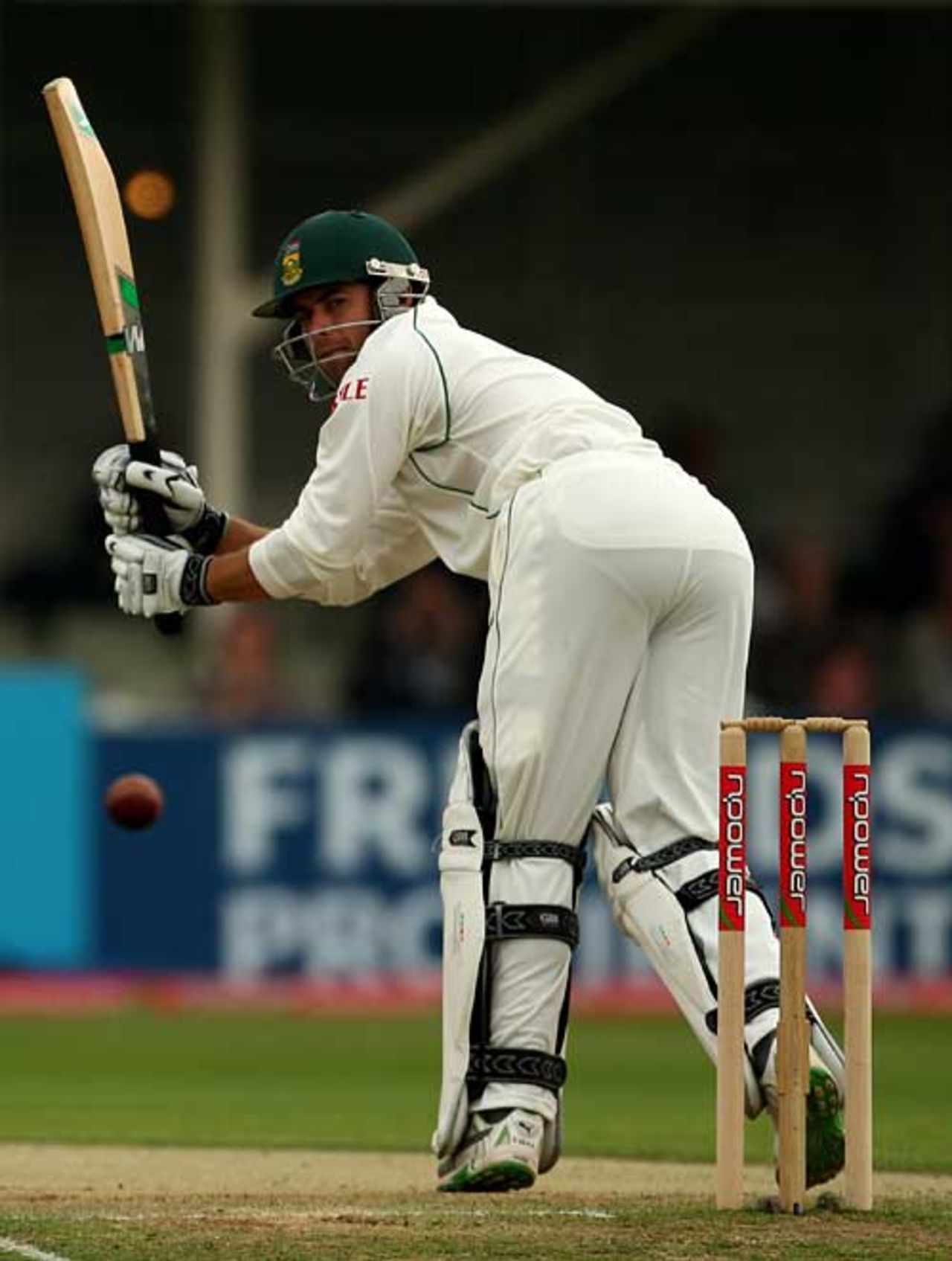 Neil McKenzie flicks the ball fine during his stubborn innings, England v South Africa, 1st Test, Edgbaston, July 31, 2008