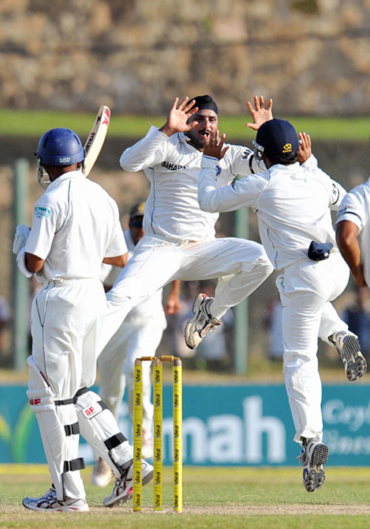 Harbhajan Singh picked up 4 for 71, Sri Lanka v India, 2nd Test, Galle, 2nd day, August 1, 2008