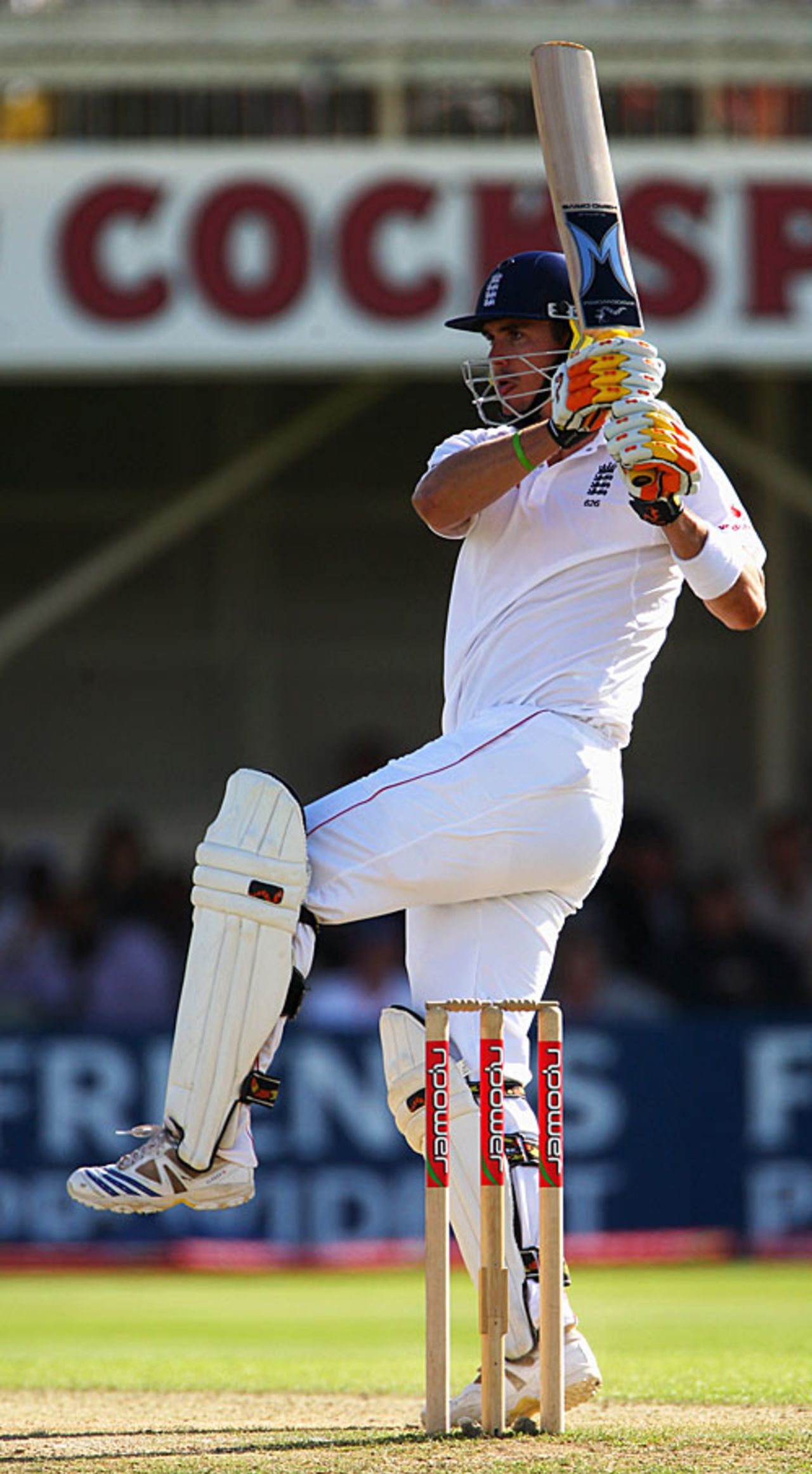 Kevin Pietersen pulls during his 94, England v South Africa, 3rd Test, Edgbaston, August 1, 2008