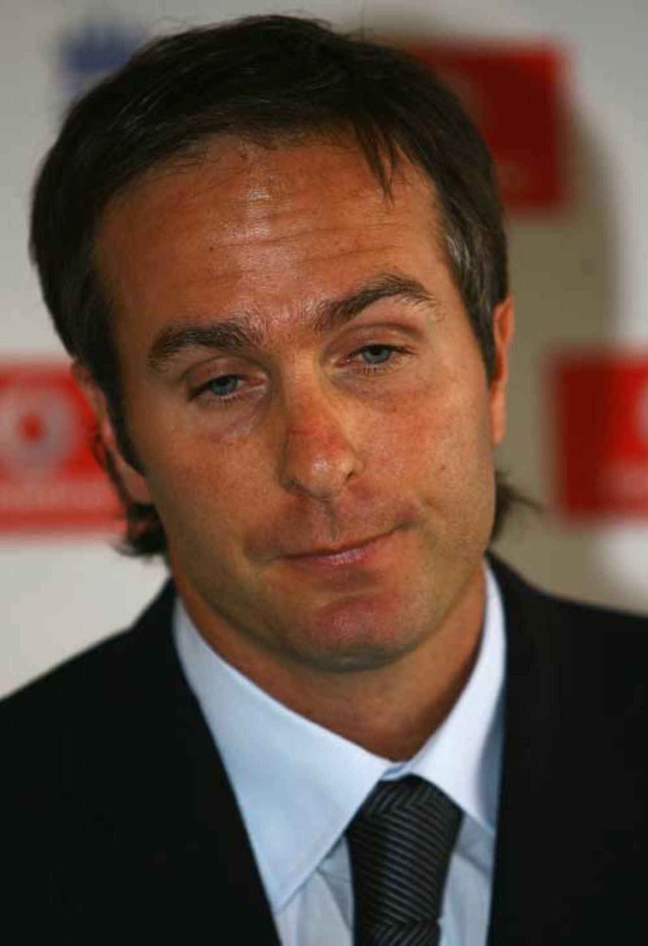 A dejected Michael Vaughan stands down as captain, Loughborough, August 3, 2008