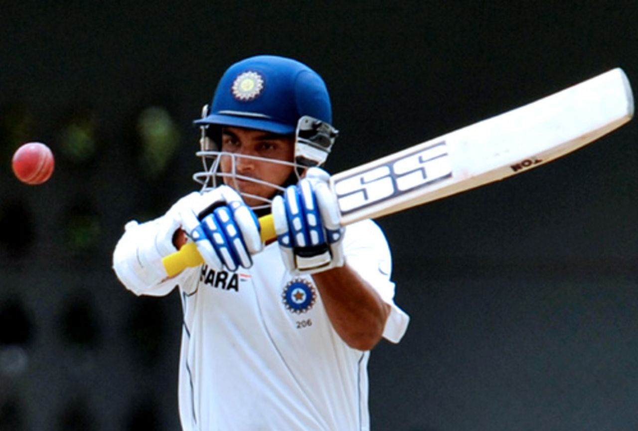 Sourav Ganguly attempts the pull shot, Sri Lanka v India, 3rd Test, PSS, Colombo, 1st day, August 8, 2008