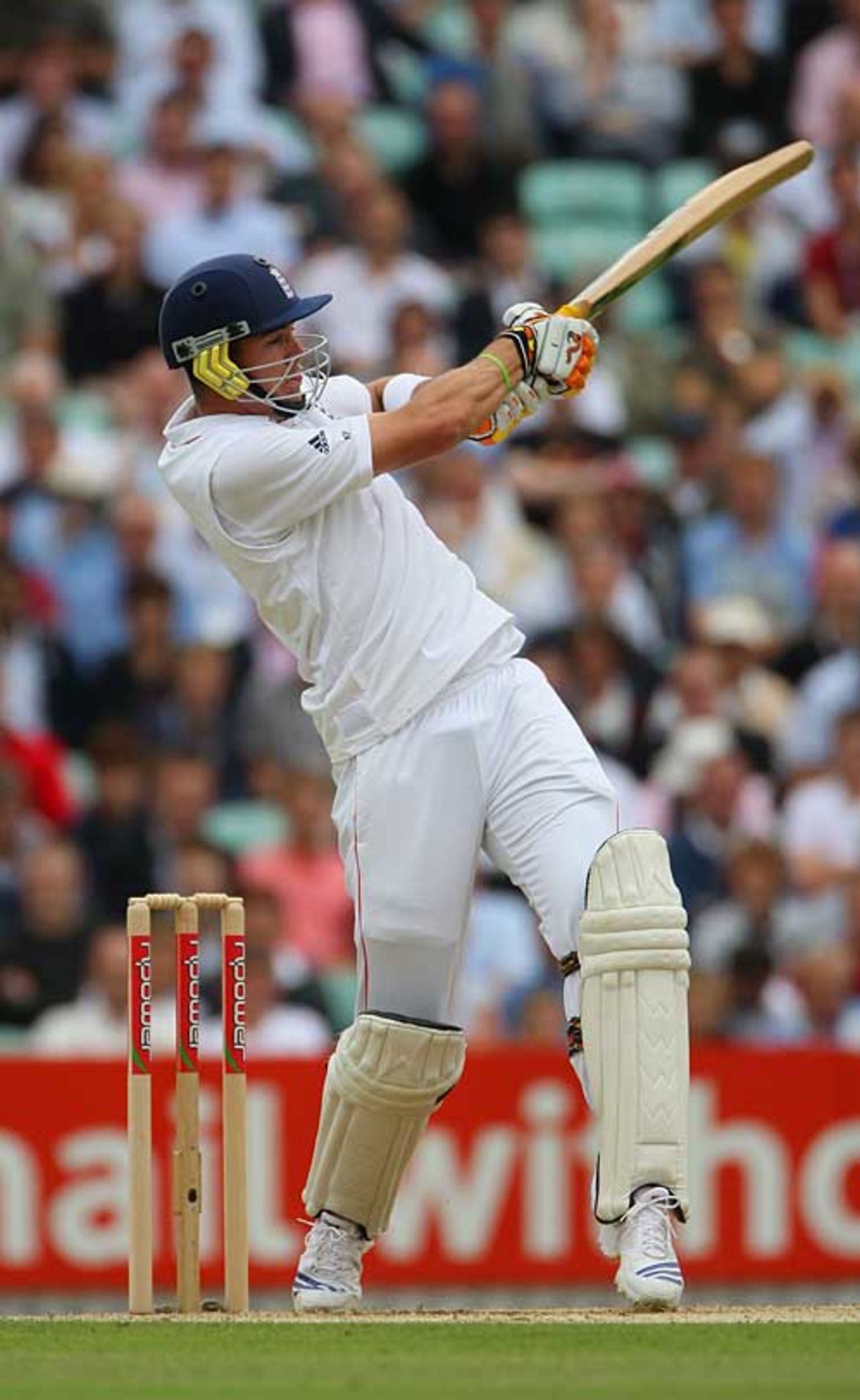 Kevin Pietersen was quickly into his stride with some handsome boundaries, England v South Africa, 4th Test, The Oval, August 8, 2008