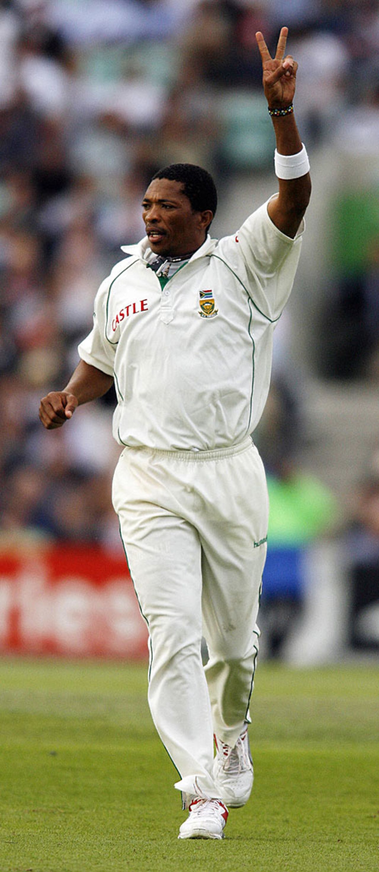 Makhaya Ntini celebrates another wicket, England v South Africa, 4th Test, The Oval, August 8, 2008