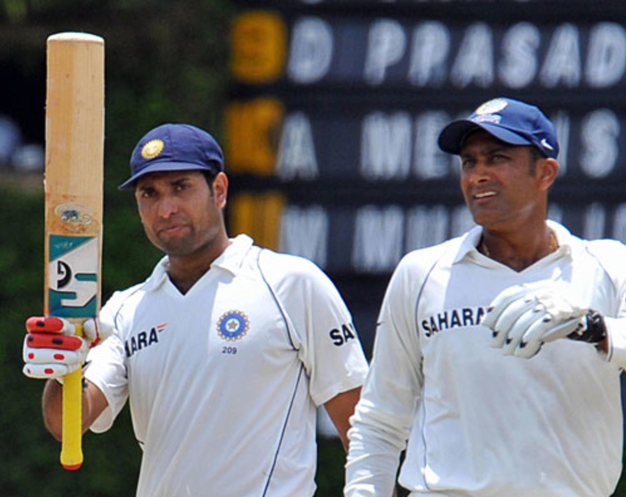 VVS Laxman got to his fifty off 123 balls, Sri Lanka v India, 3rd Test, Colombo, 4th day, August 11, 2008