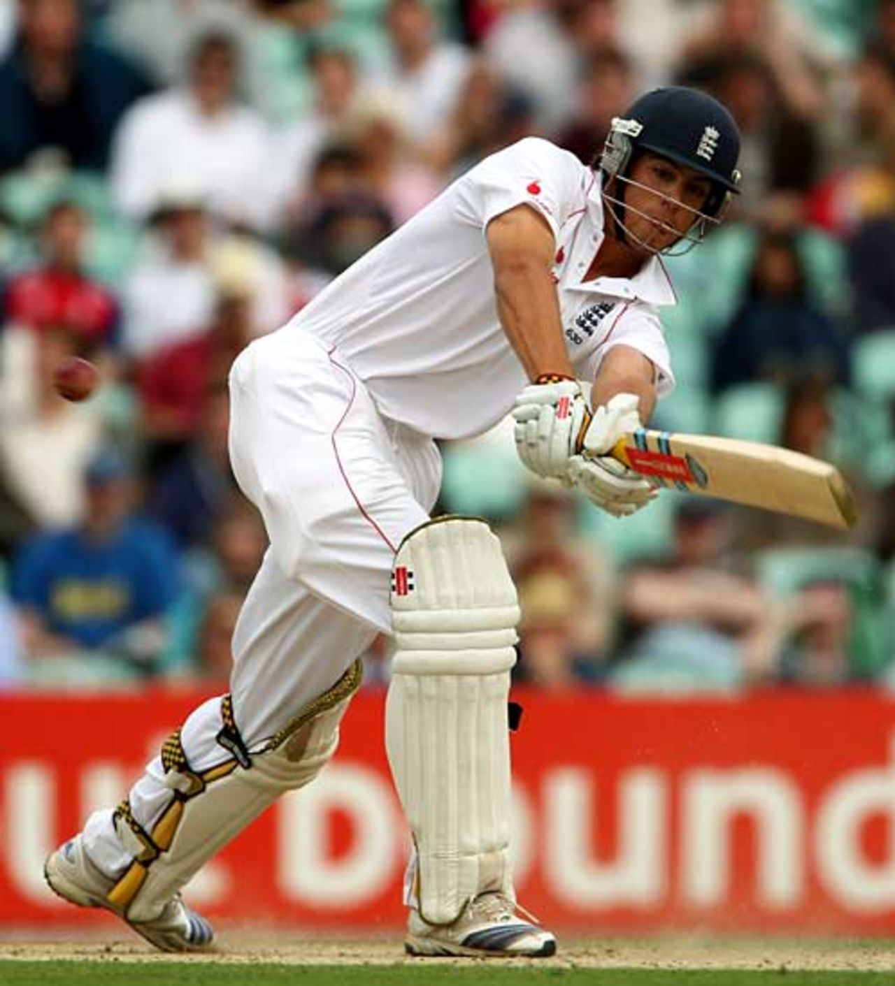 Alastair Cook works the ball to leg during his confident innings, England v South Africa, 4th Test, The Oval, August 11, 2008