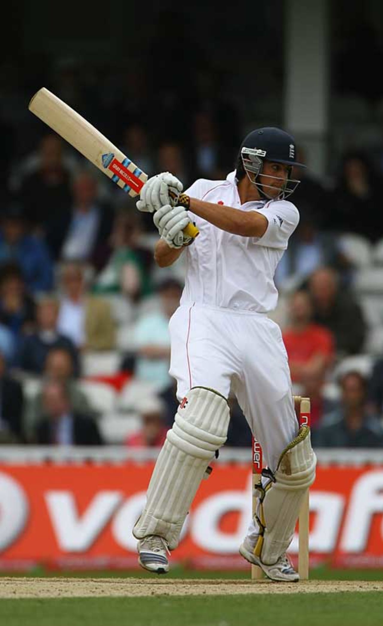 Alastair Cook cracks a boundary square during his 67, England v South Africa, 4th Test, The Oval, August 11, 2008