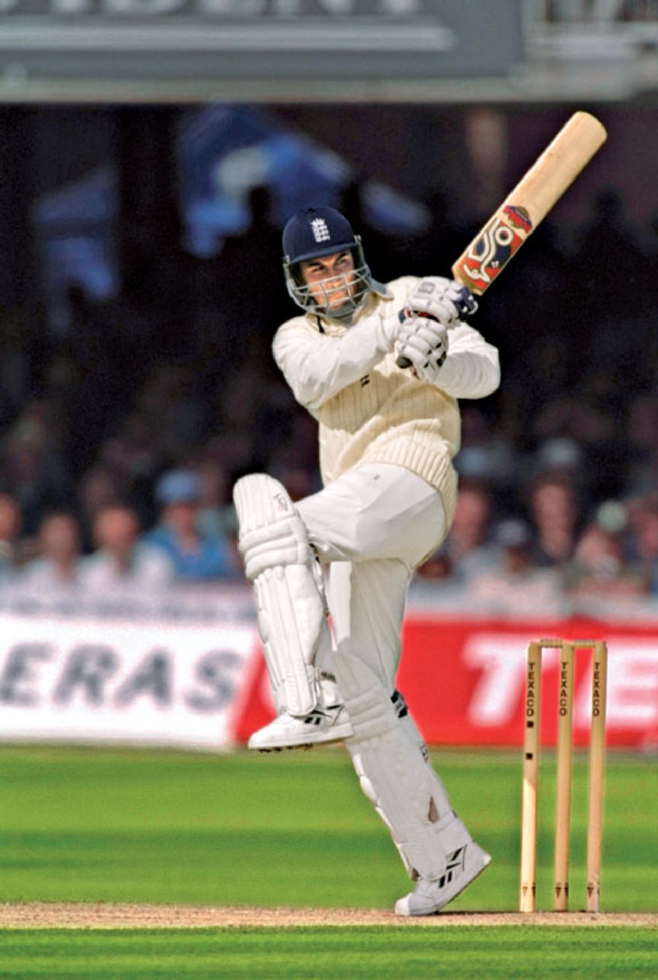 Ben Hollioake pulls during his 48-ball 63 on debut, England v Australia, 3rd ODI, Lord's, 25 May, 1997