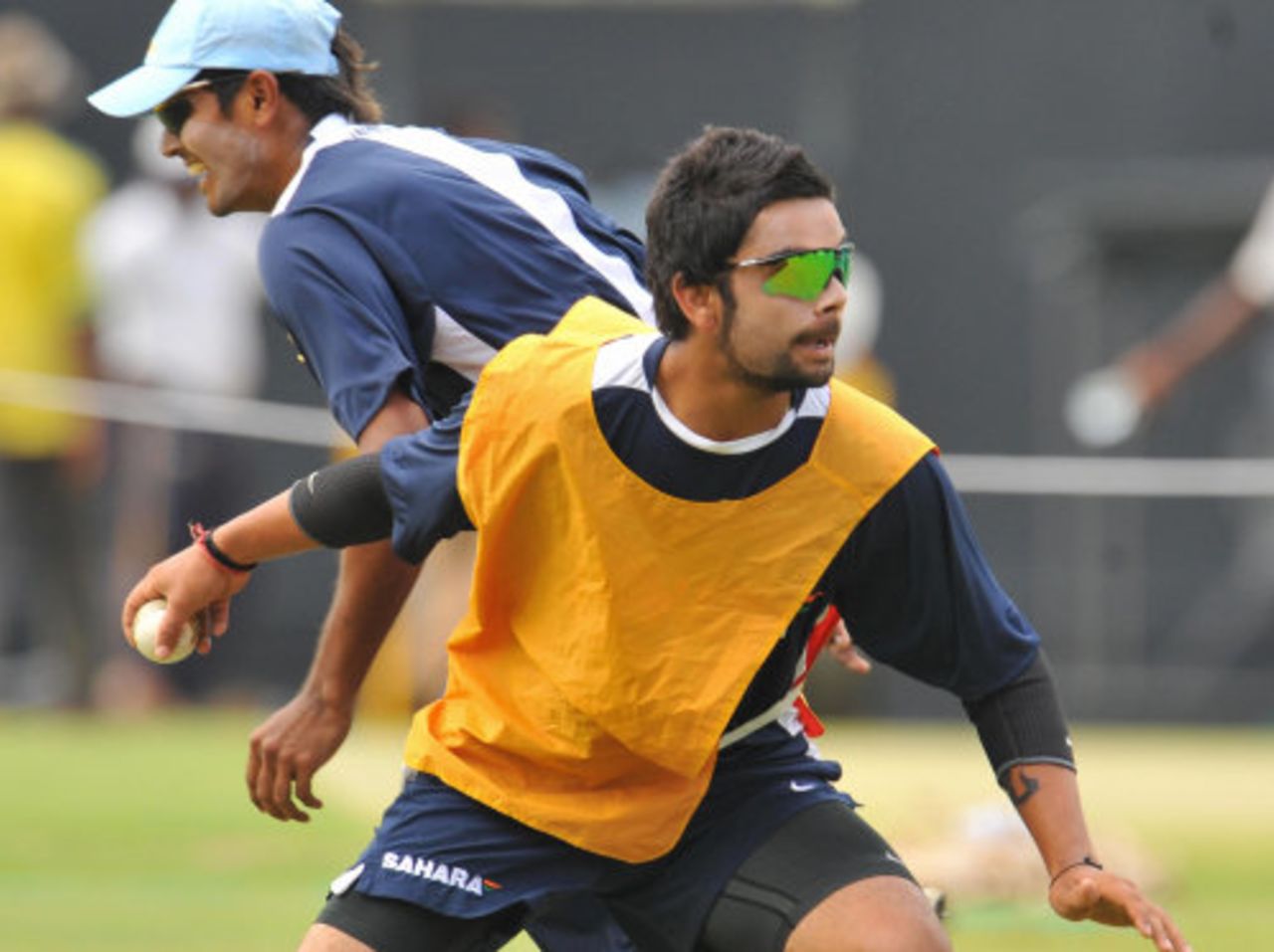 Virat Kohli takes part in a fielding drill, Dambulla, August 17, 2008