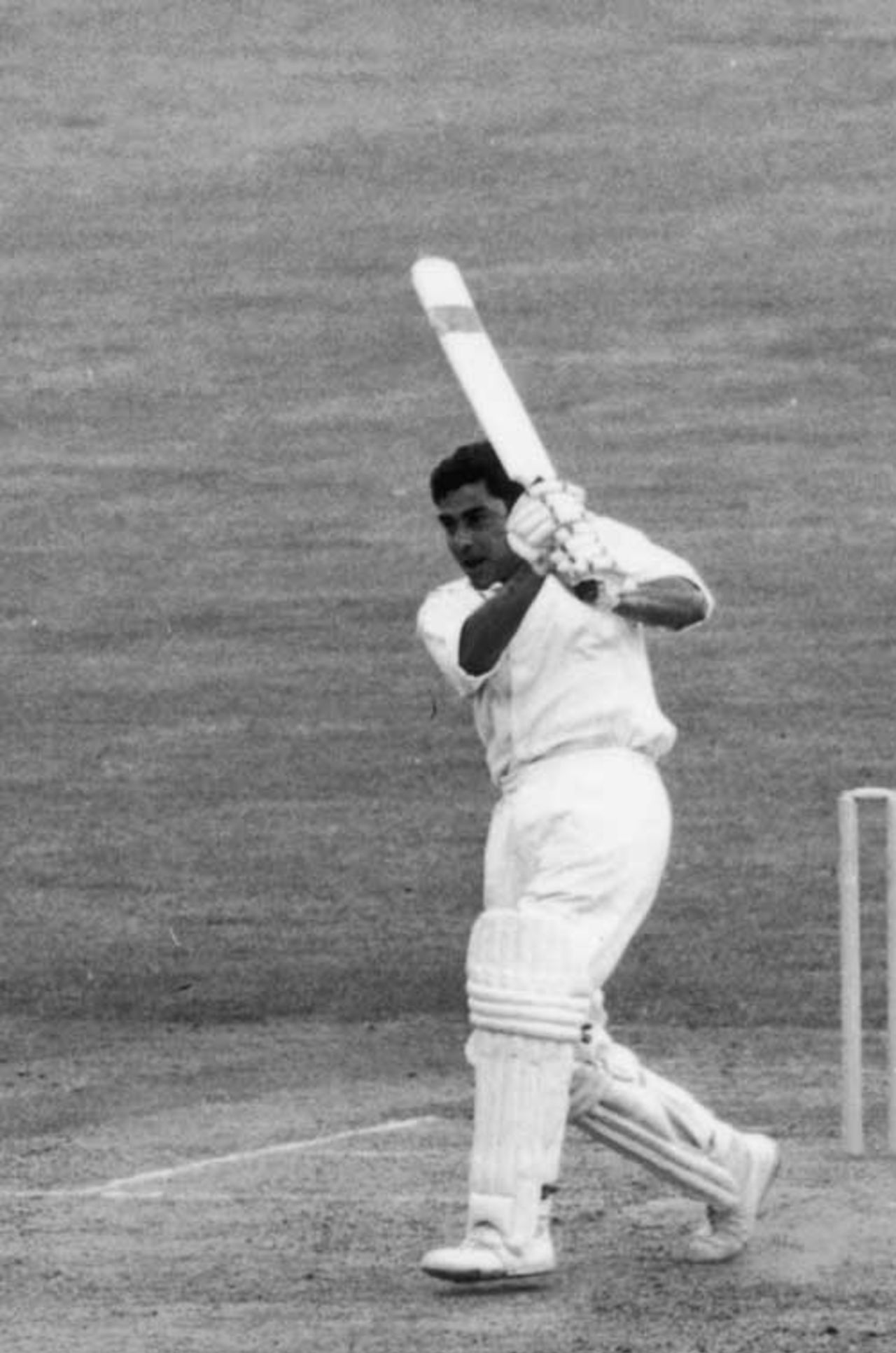 Farokh Engineer bats, England v India, third Test, The Oval, 1971

