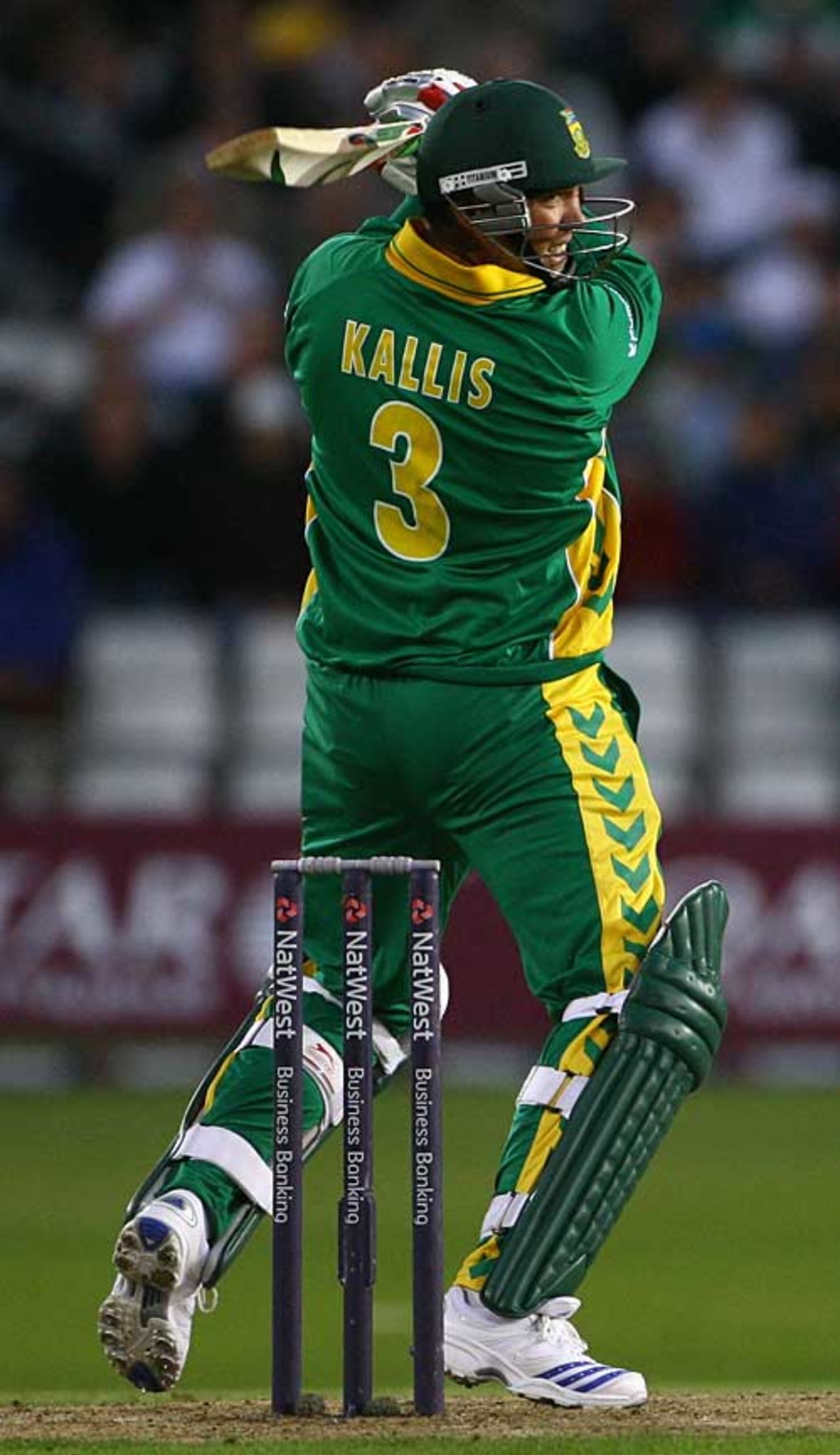 Jacques Kallis cuts strongly during his half century, England v South Africa, 1st ODI, Headingley, August 22, 2008