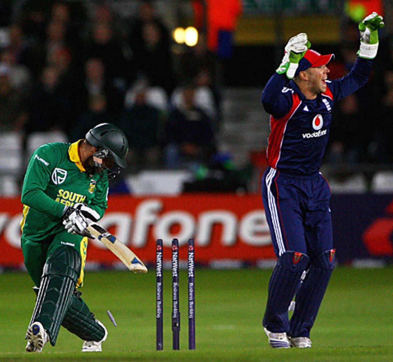 Matt Prior stumps Mark Boucher, England v South Africa, 1st ODI, Headingley, August 22, 2008