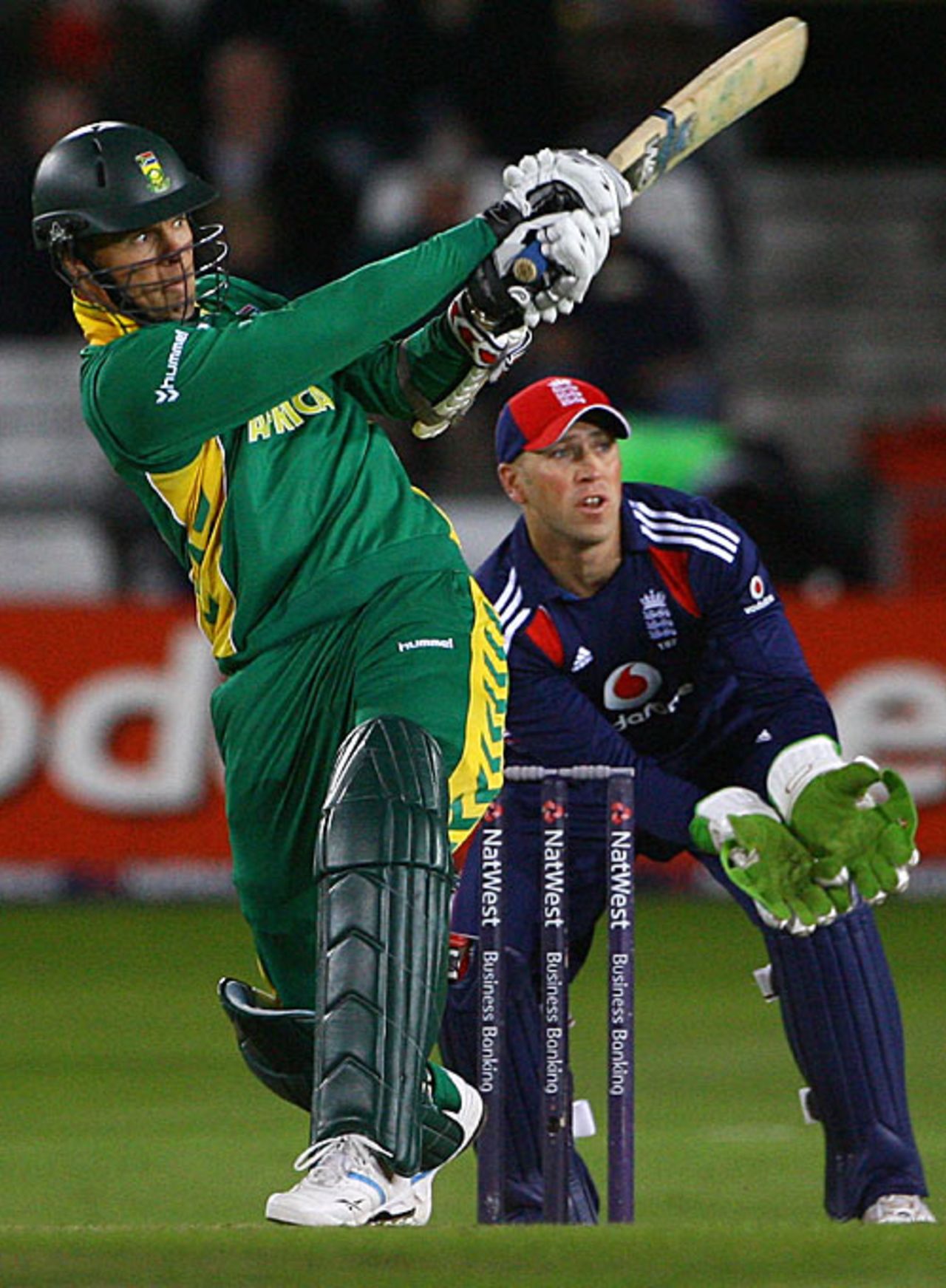 Johan Botha swings to leg, England v South Africa, 1st ODI, Headingley, August 22, 2008
