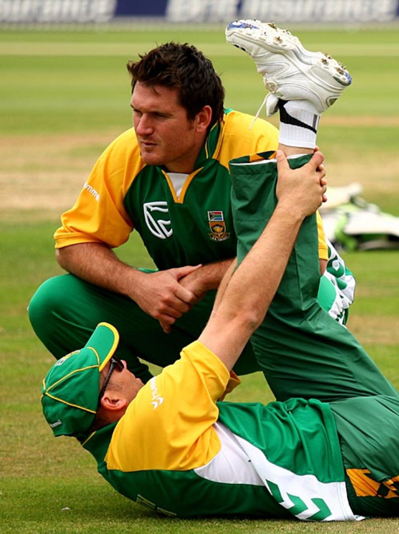 Graeme Smith in conversation with Jacques Kallis, The Oval, August 28, 2008