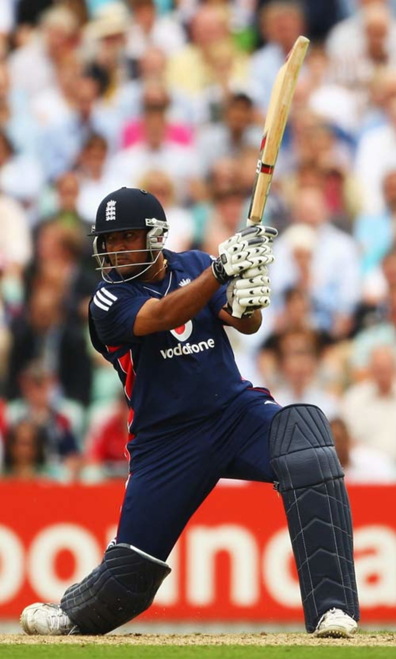 Samit Patel lashes a four behind square, England v South Africa, 3rd ODI, The Oval, August 29, 2008