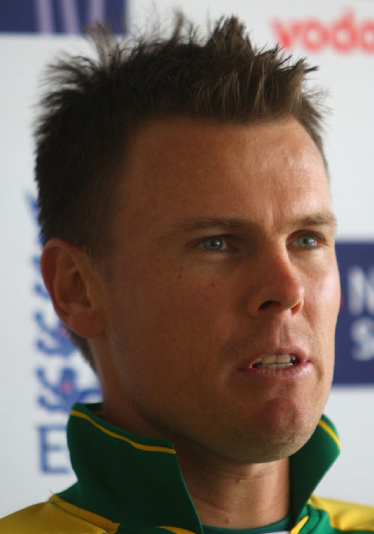Johan Botha faces the press as South Africa aim to avoid a 5-0 whitewash, England v South Africa, 5th ODI, Cardiff, September 2, 2008