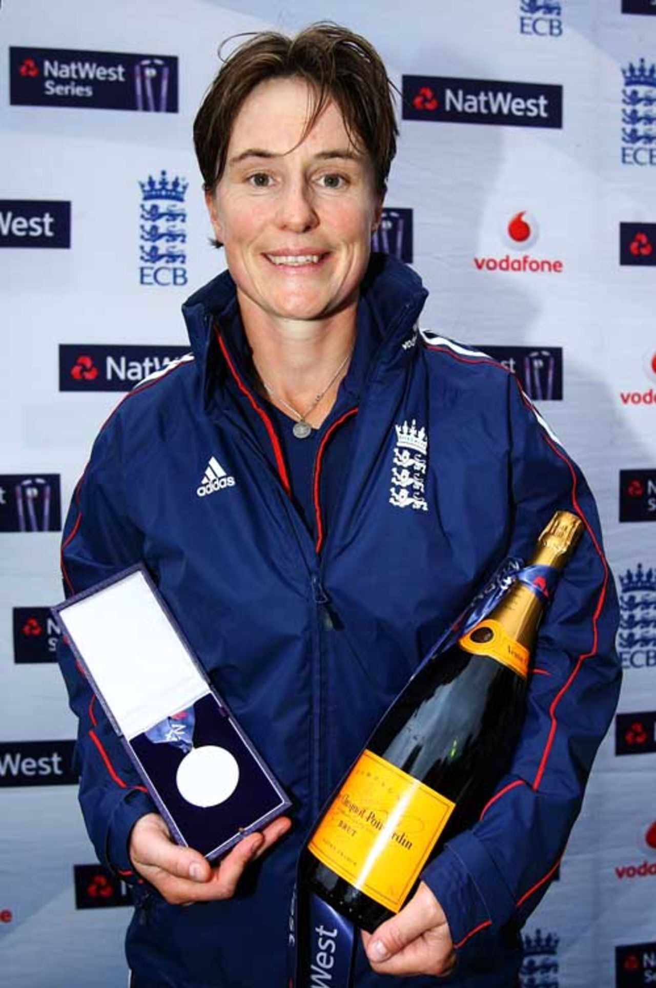Claire Taylor was Player of the Match for her unbeaten 56, England v India, 4th women's ODI, Arundel, September 7, 2008
